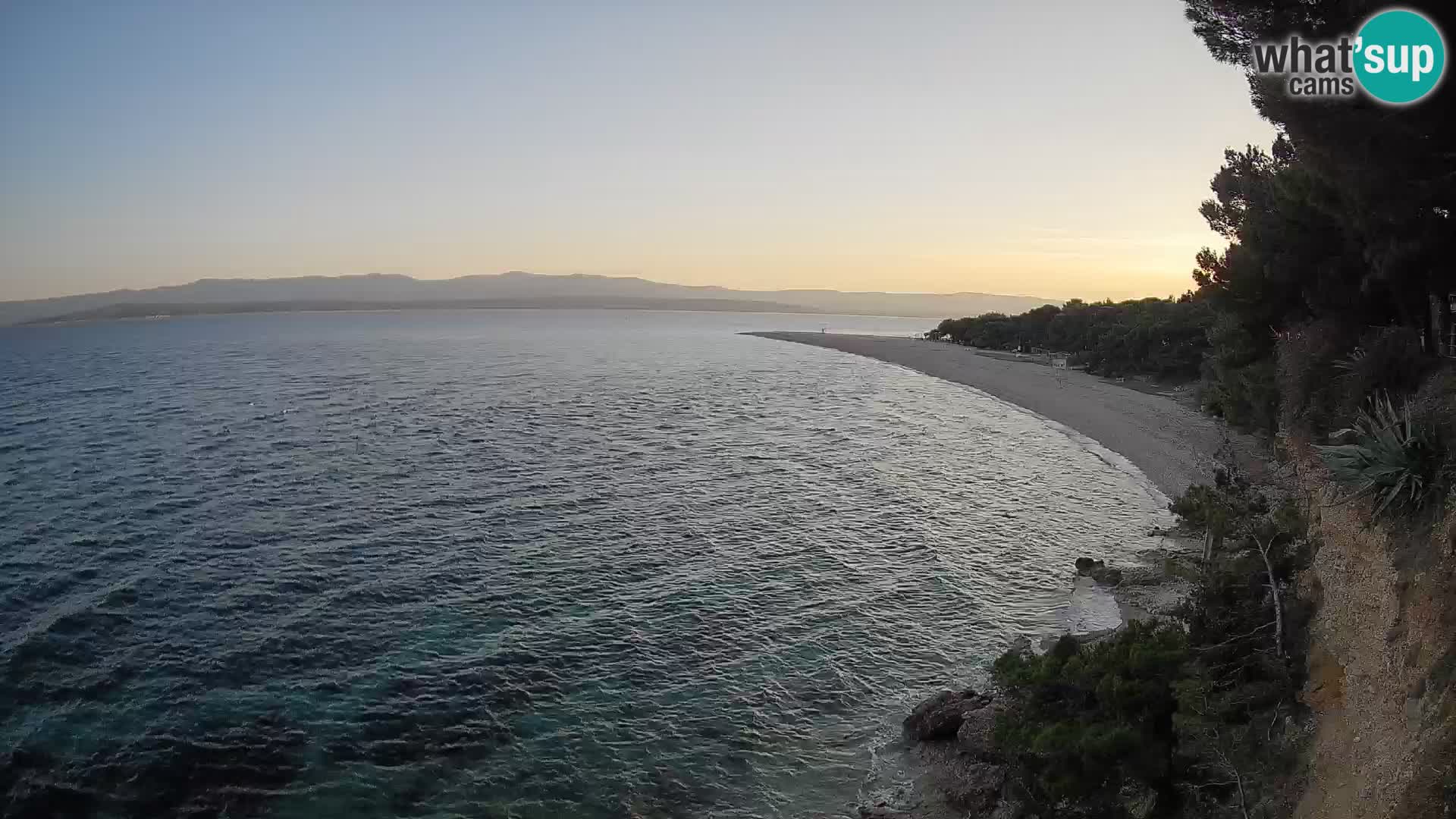 Webcam Bol Zlatni Rat – Vista en vivo desde la isla de Brač