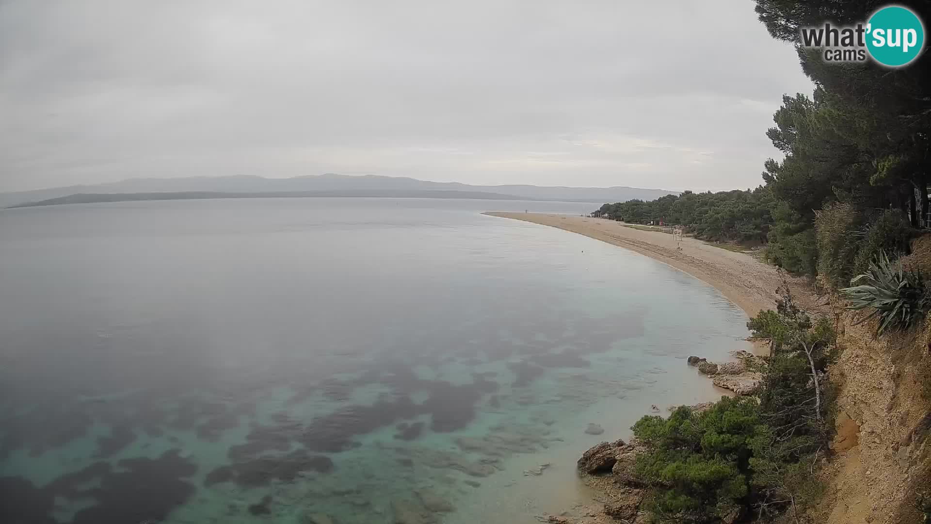 Webcam Zlatni Rat Bol – Liveblick vom berühmten Strand auf Brač