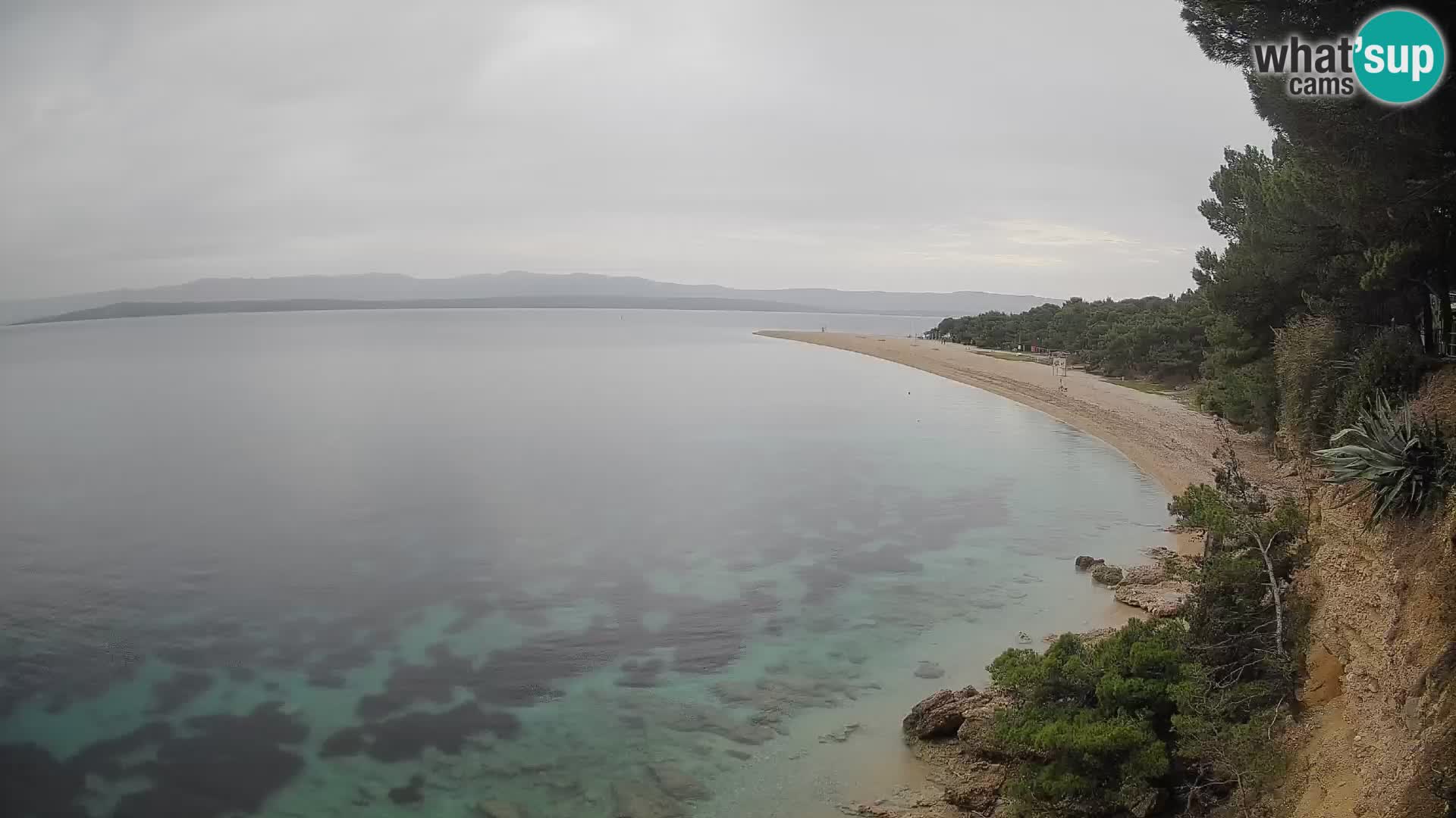 Webcam Zlatni Rat Bol – Liveblick vom berühmten Strand auf Brač