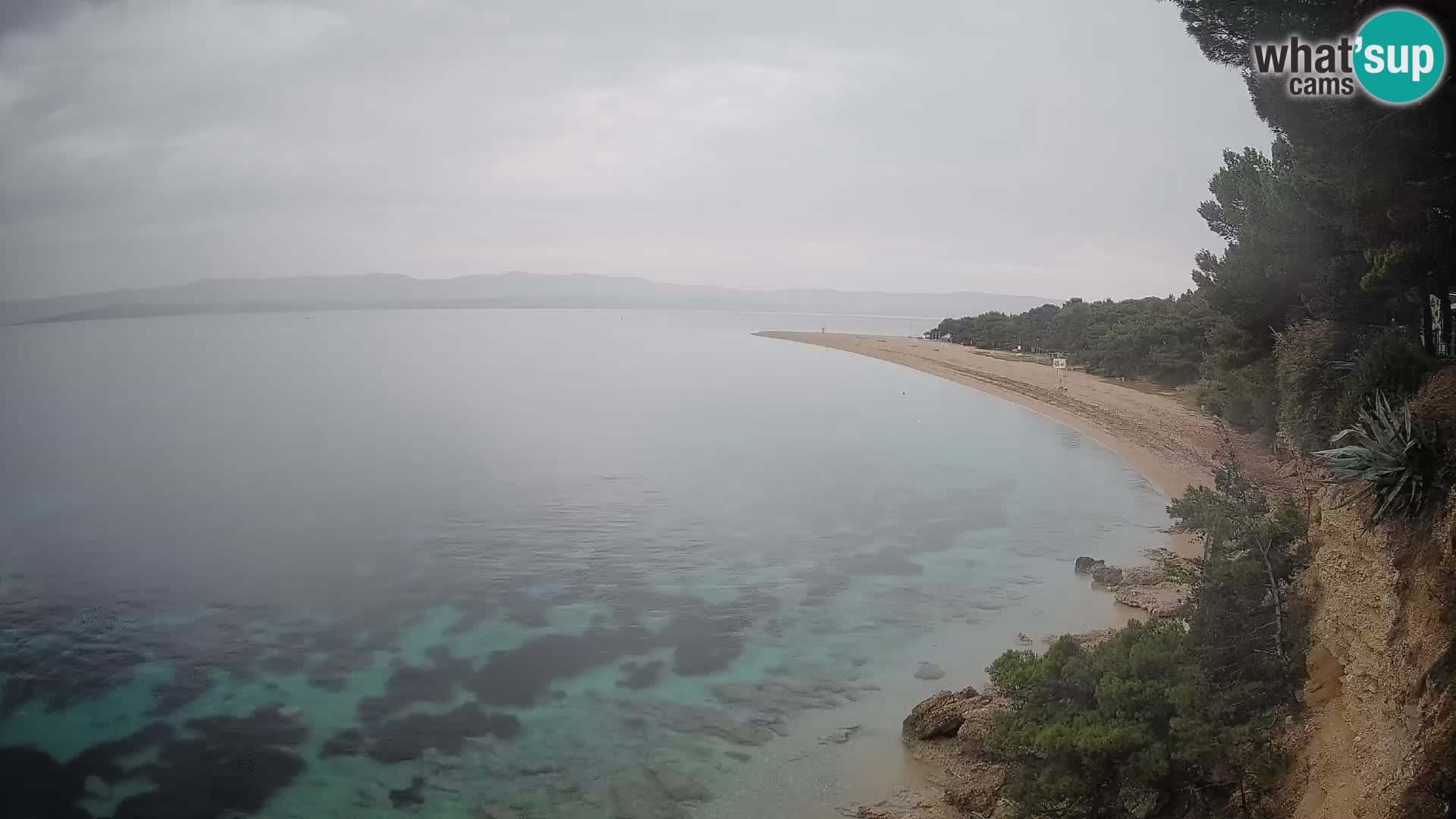 Webcam Zlatni Rat Bol – Liveblick vom berühmten Strand auf Brač