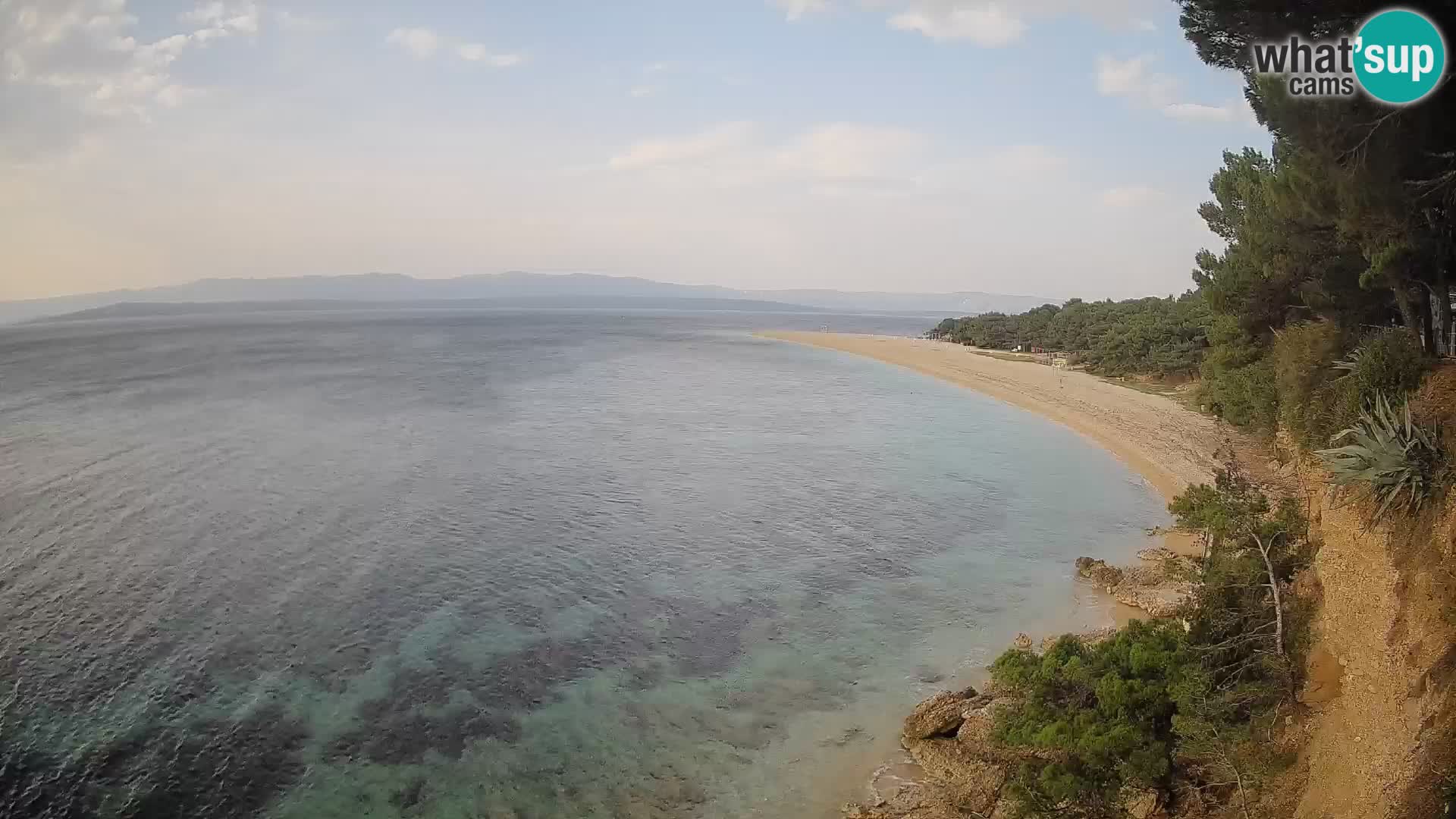 Webcam Zlatni Rat Bol – Liveblick vom berühmten Strand auf Brač