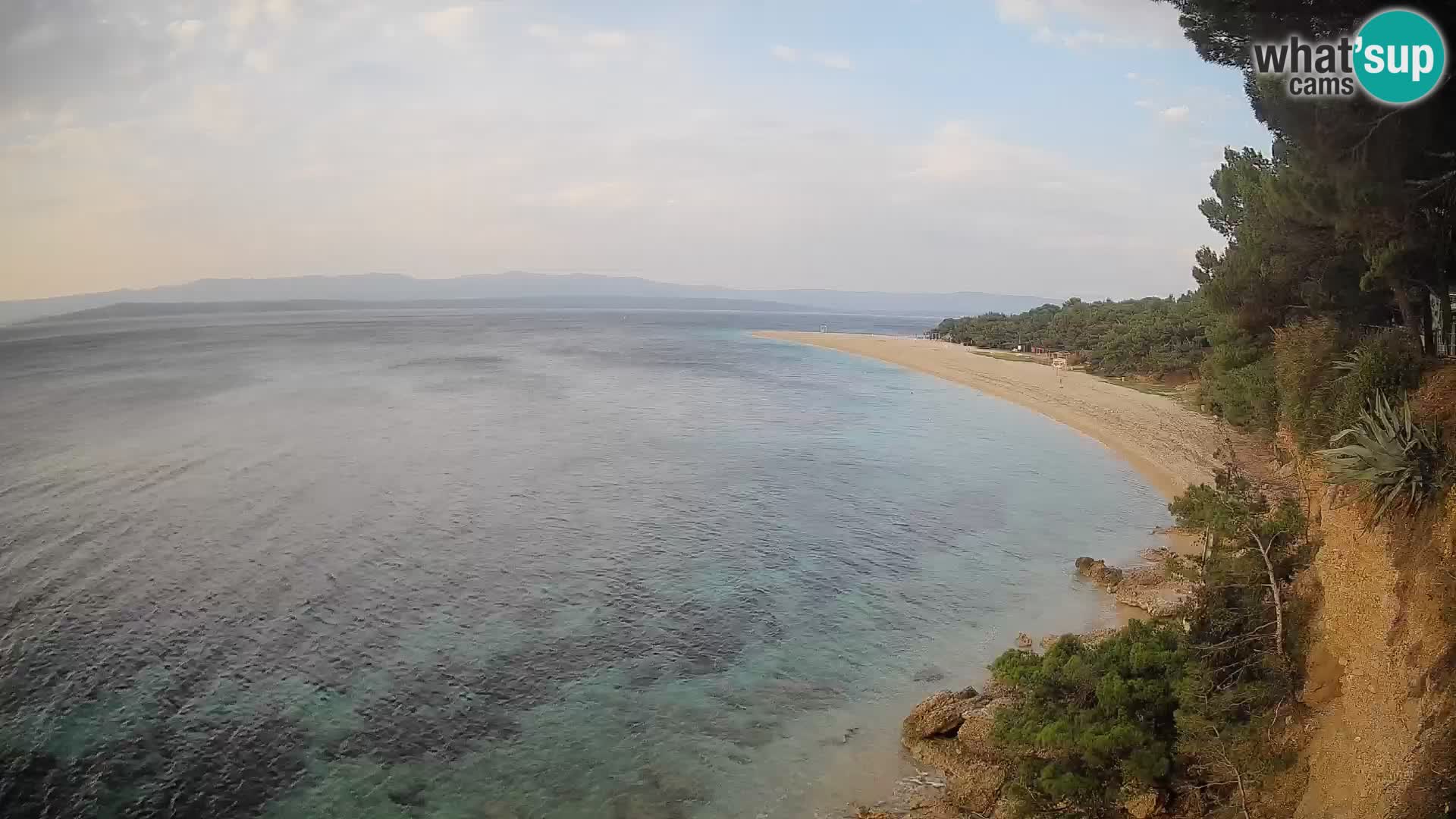 Webcam Bol Zlatni Rat – Vista en vivo desde la isla de Brač