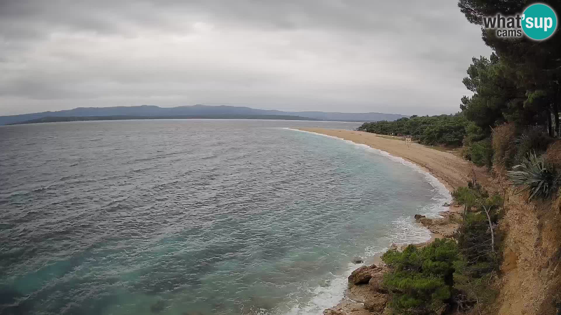 Webcam Zlatni Rat Bol – Liveblick vom berühmten Strand auf Brač