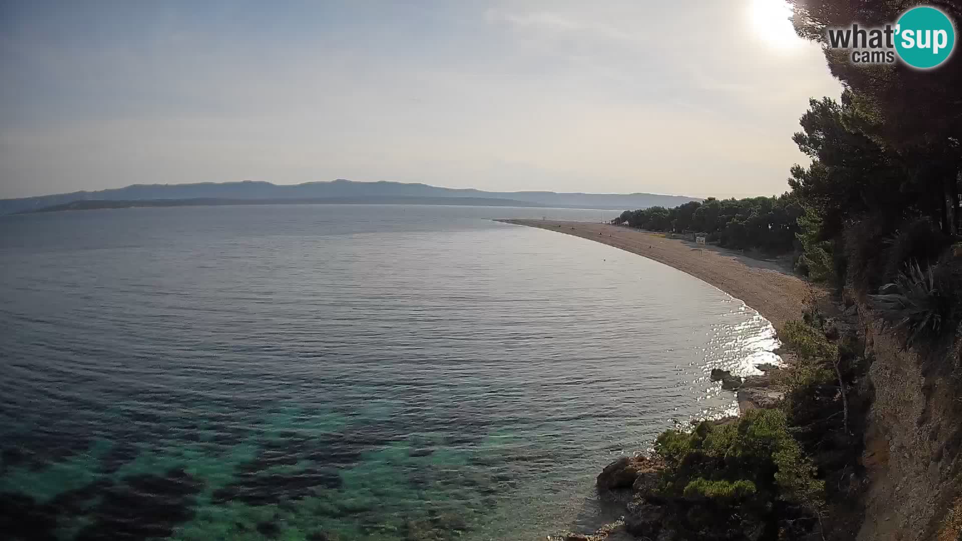 Webcam Zlatni Rat Bol – Liveblick vom berühmten Strand auf Brač