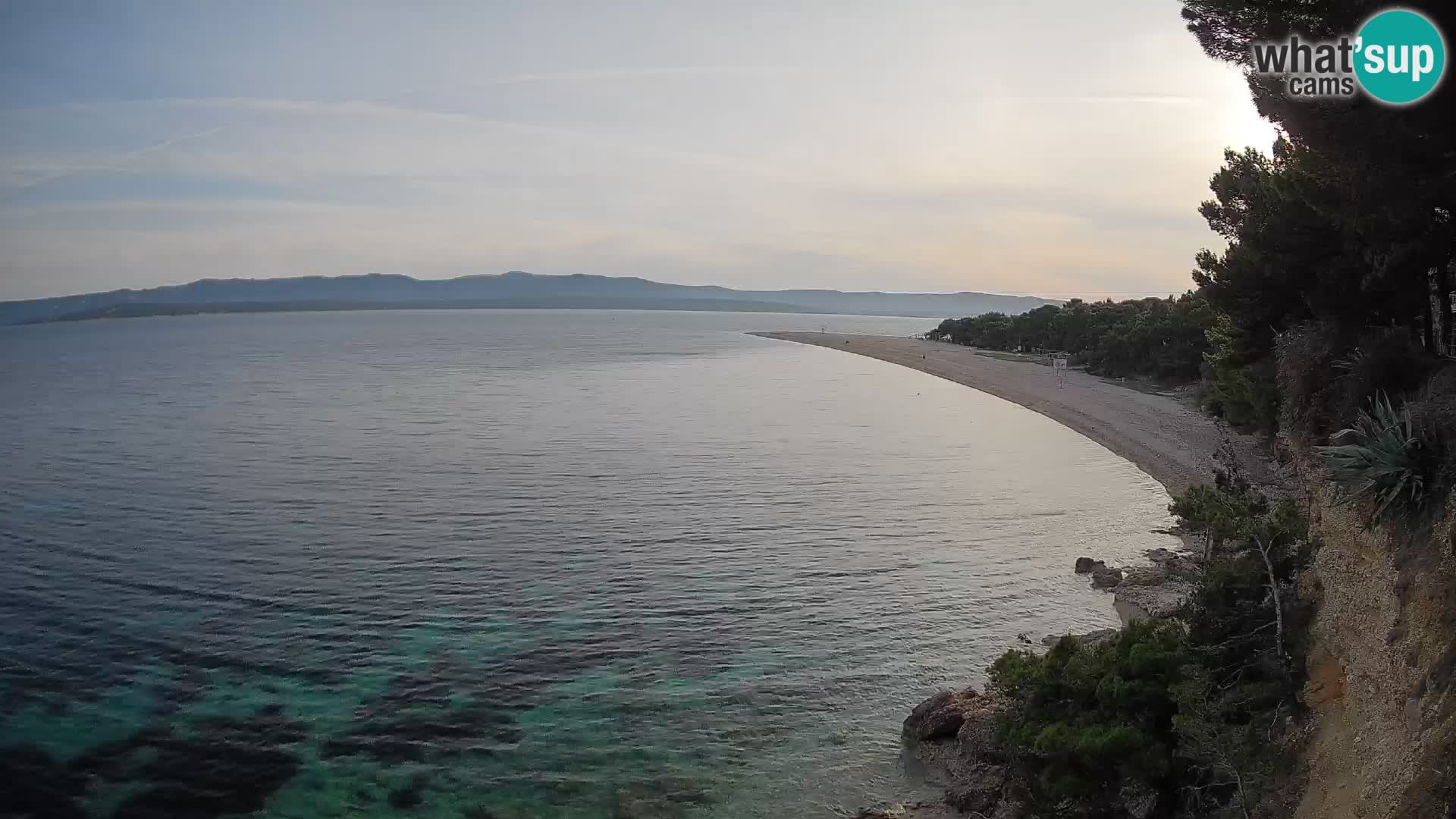 Webcam Zlatni Rat Bol – Liveblick vom berühmten Strand auf Brač