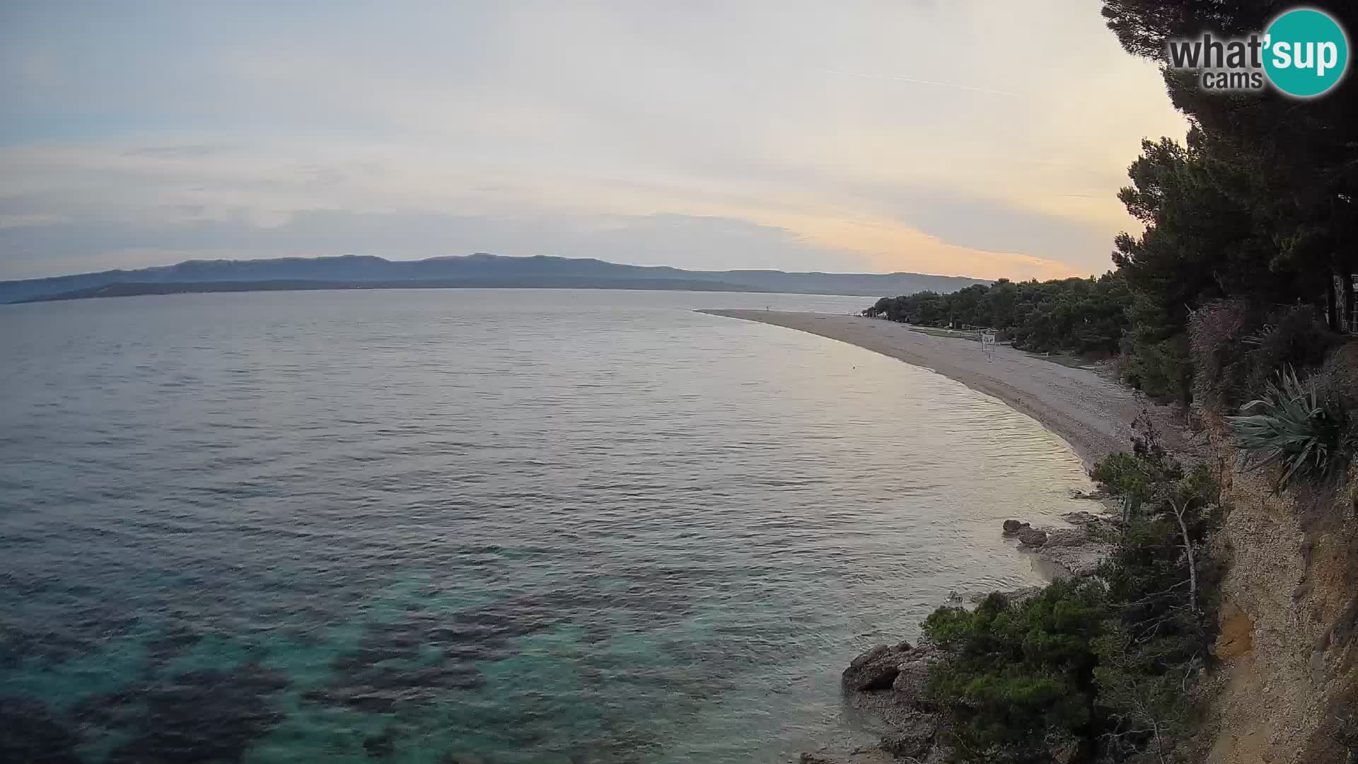 Webcam Zlatni Rat Bol – Liveblick vom berühmten Strand auf Brač