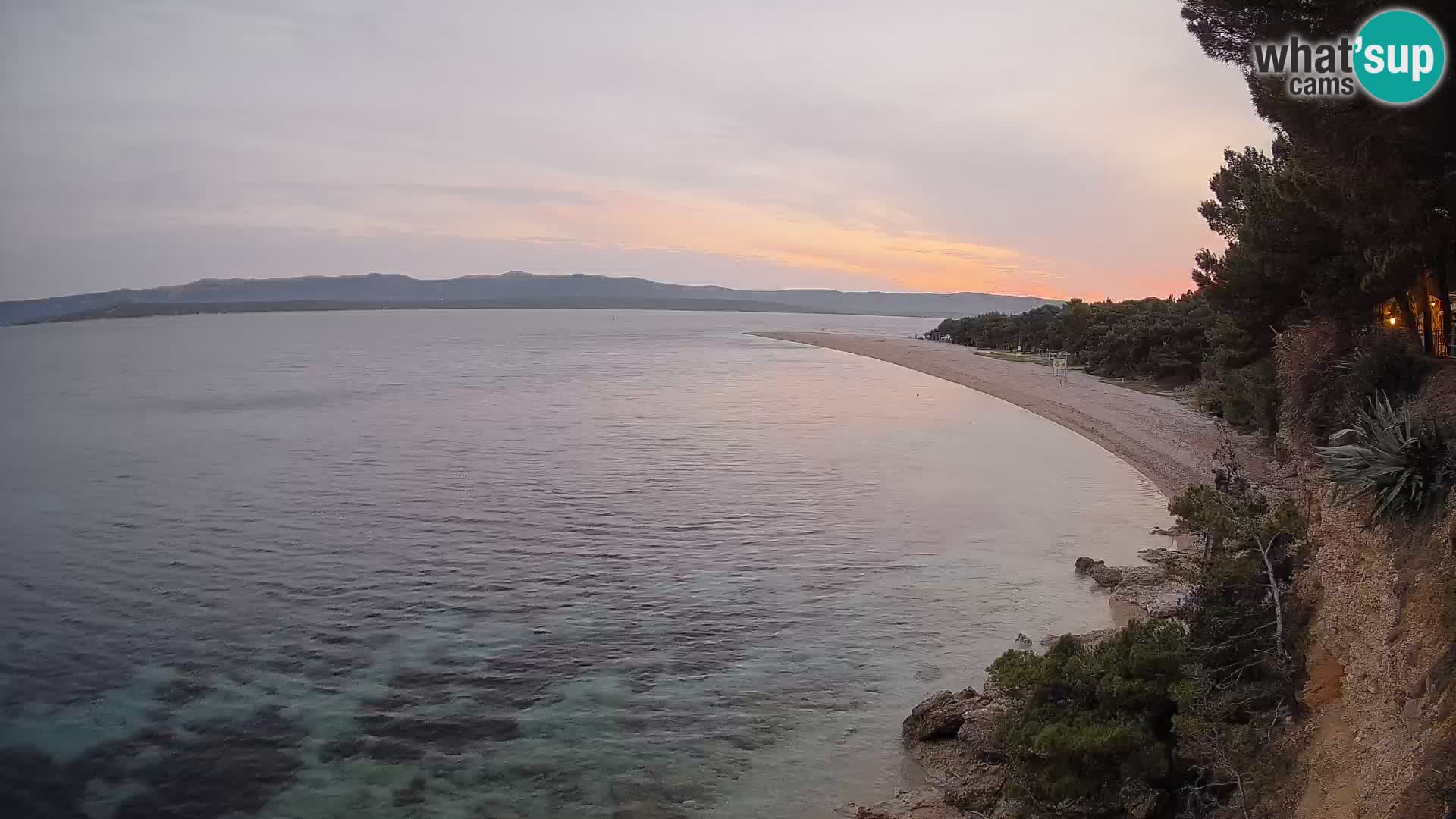 Webcam Zlatni Rat Bol – Liveblick vom berühmten Strand auf Brač