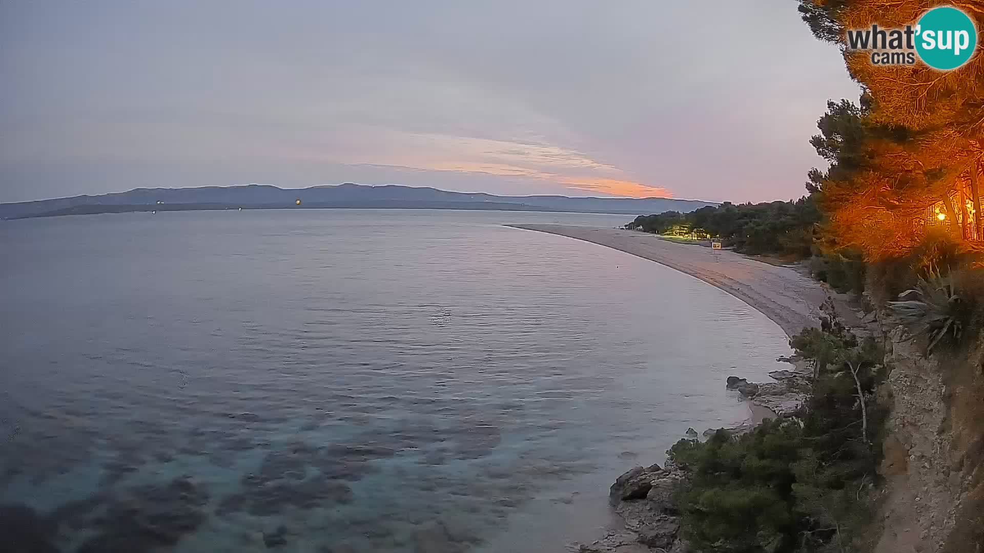 Webcam Zlatni Rat Bol – Liveblick vom berühmten Strand auf Brač