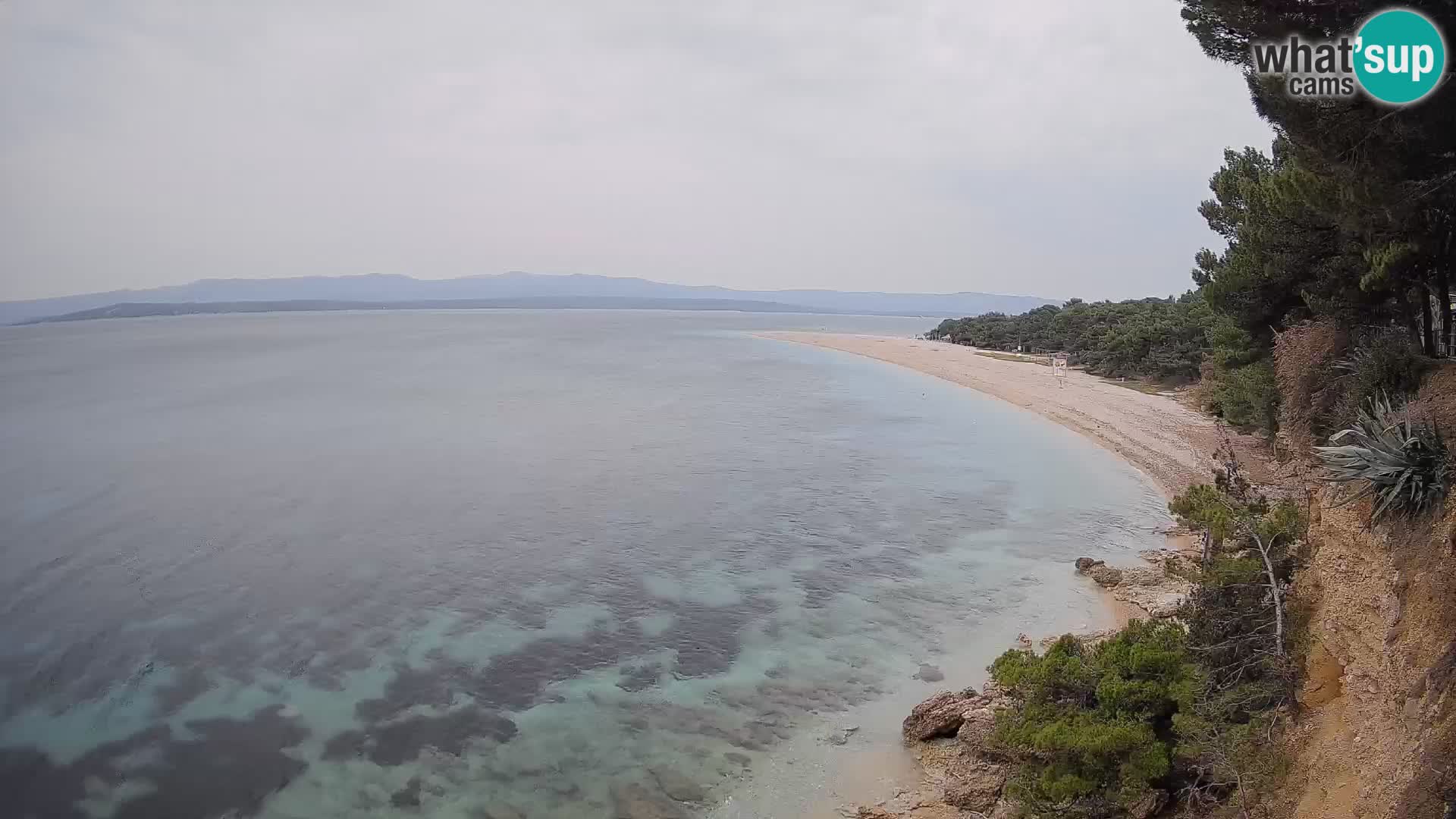 Spletna kamera Bol Zlatni Rat – Pogled v živo z otoka Brač