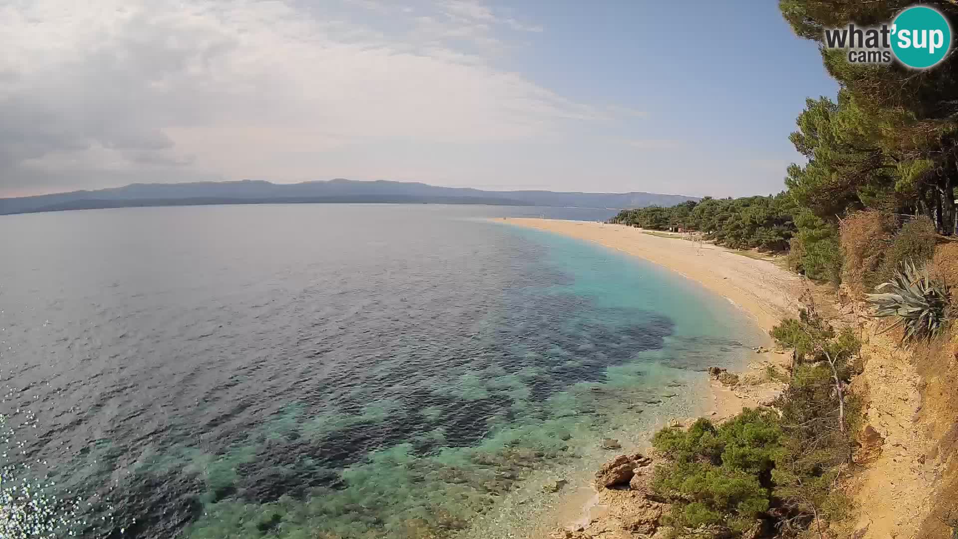 Spletna kamera Bol Zlatni Rat – Pogled v živo z otoka Brač