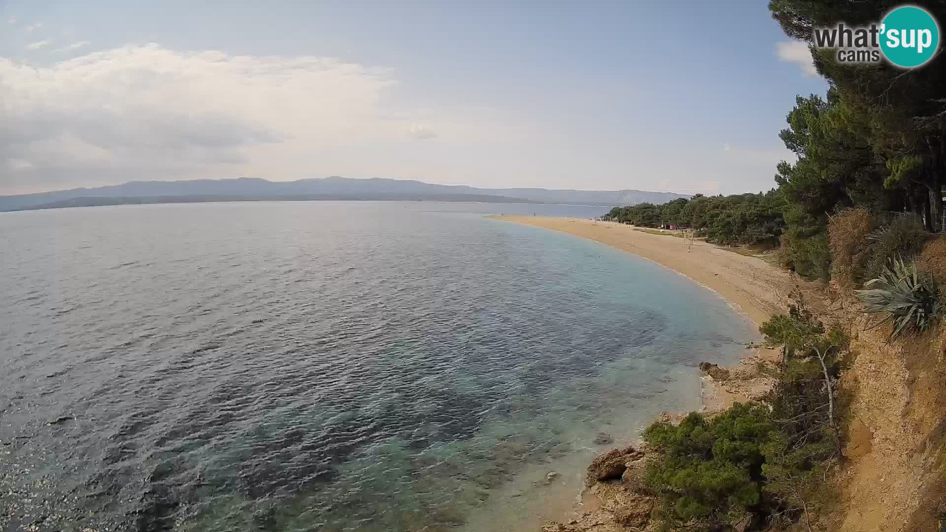 Spletna kamera Bol Zlatni Rat – Pogled v živo z otoka Brač