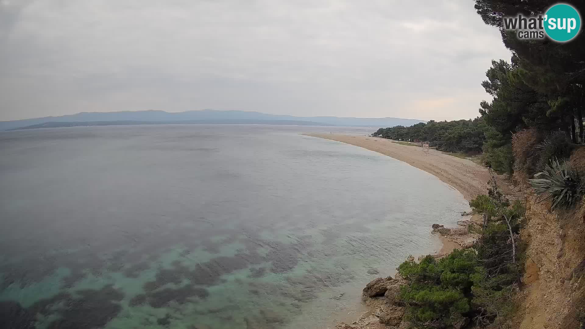 Webcam Zlatni Rat Bol – Liveblick vom berühmten Strand auf Brač