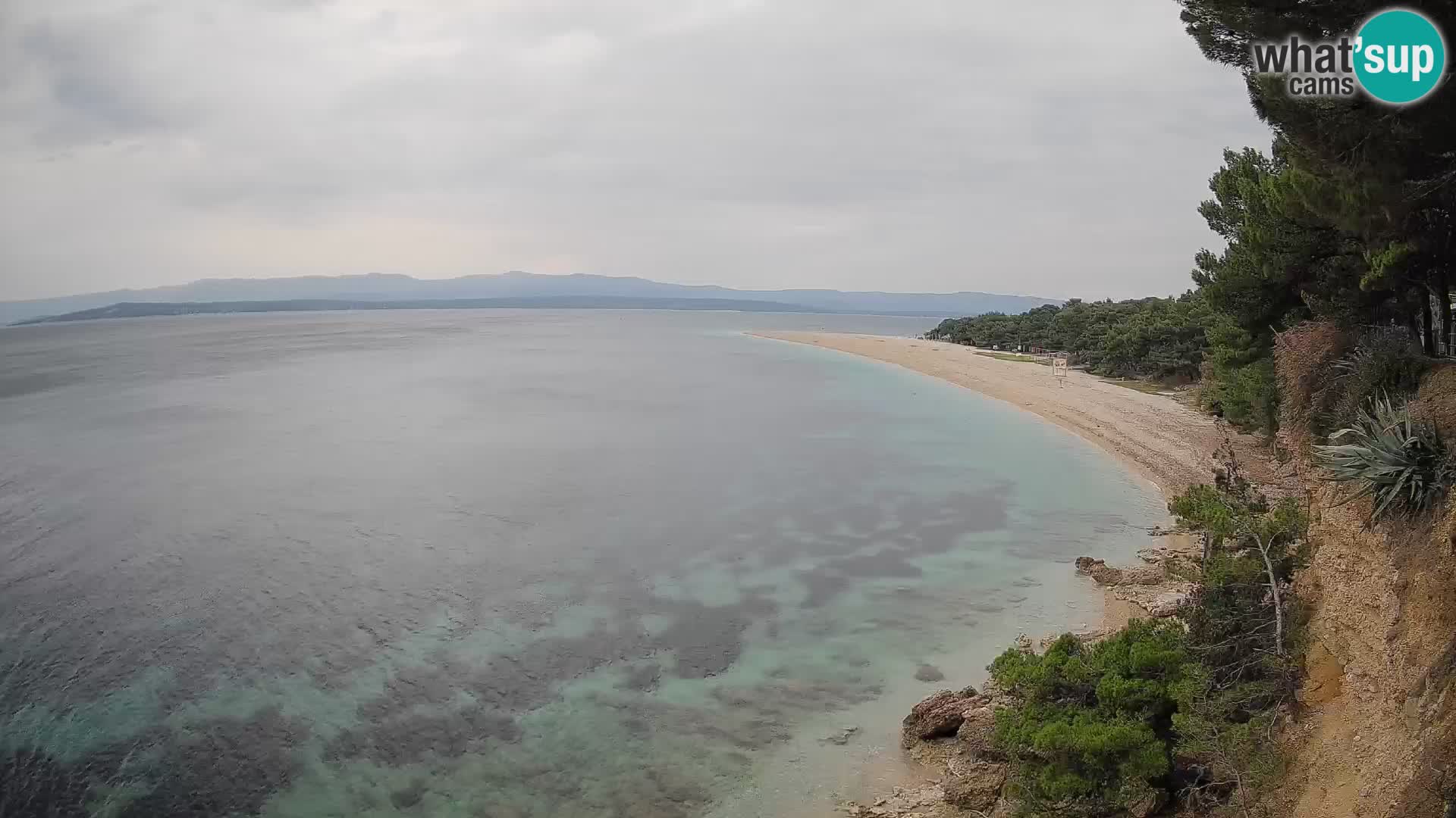 Webcam Zlatni Rat Bol – Liveblick vom berühmten Strand auf Brač
