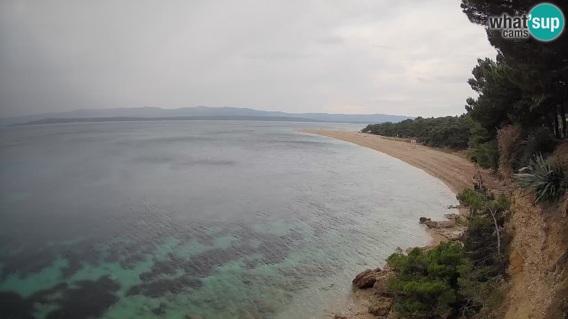 Webcam Zlatni Rat Bol – Liveblick vom berühmten Strand auf Brač
