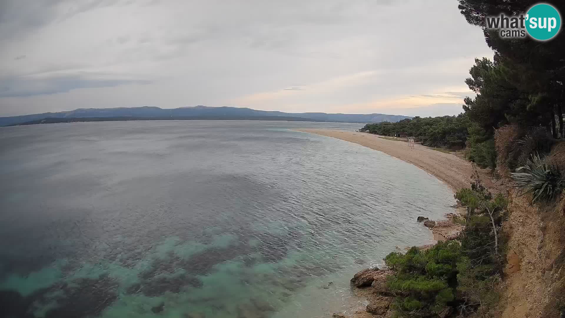 Webcam Bol Zlatni Rat – Vista en vivo desde la isla de Brač