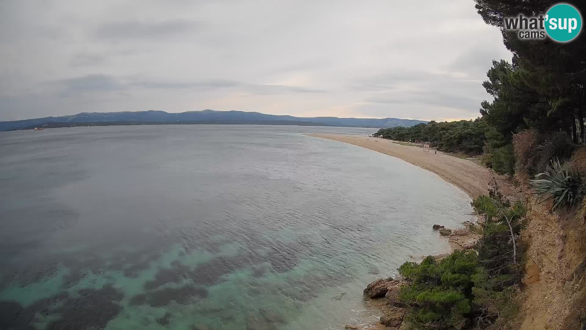 Webcam Bol Zlatni Rat – Vista en vivo desde la isla de Brač