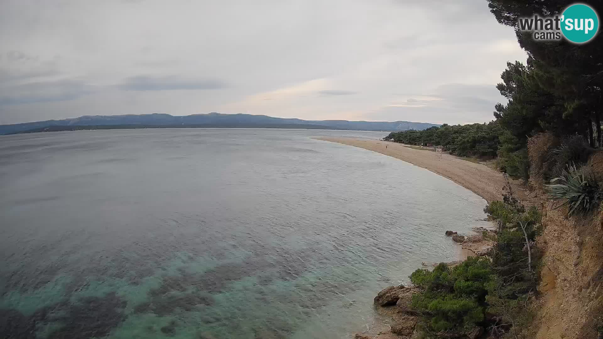 Webcam Bol Zlatni Rat – Vista en vivo desde la isla de Brač