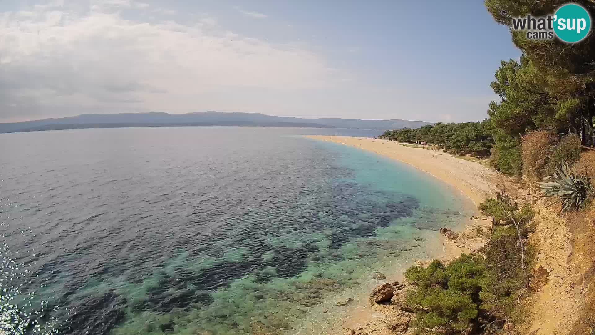 Webcam Bol Zlatni Rat – Vista en vivo desde la isla de Brač