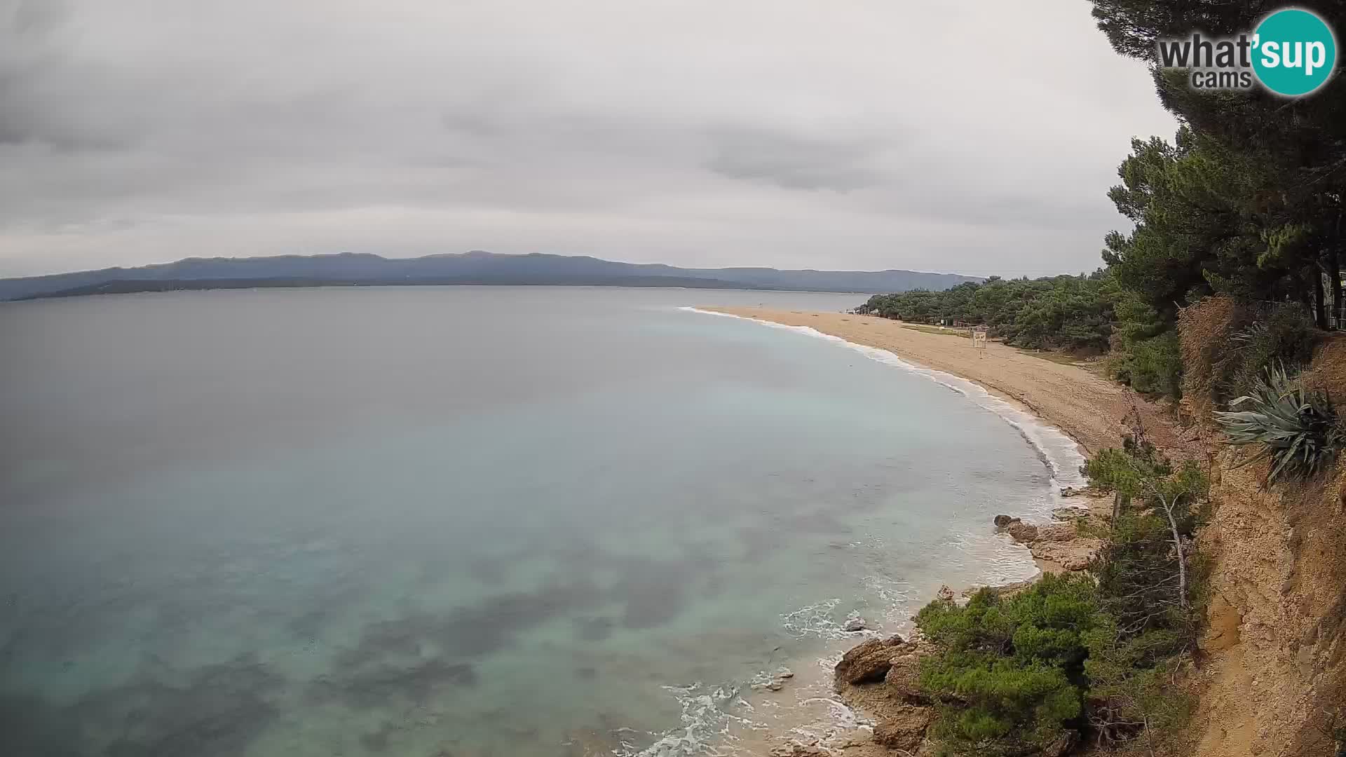 Webcam Bol Zlatni Rat – Vista en vivo desde la isla de Brač