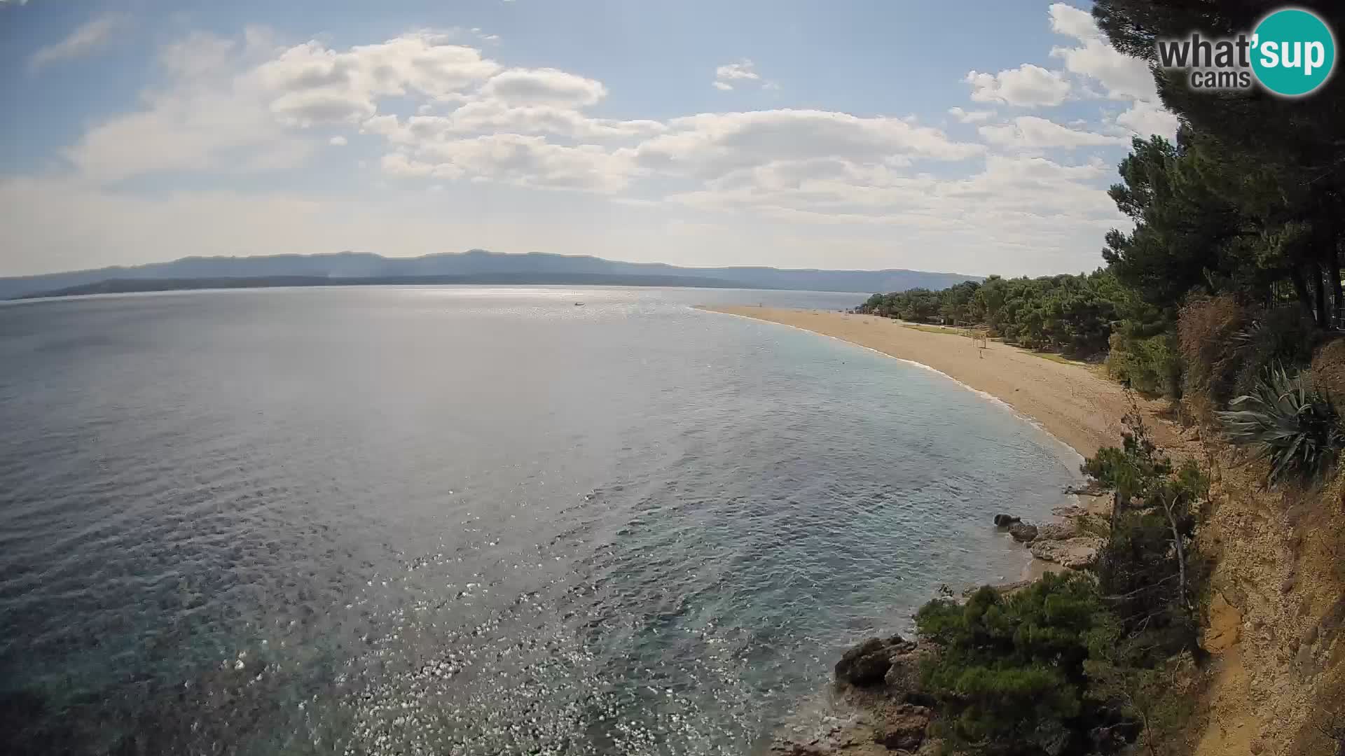 Webcam Bol Zlatni Rat – Vista en vivo desde la isla de Brač