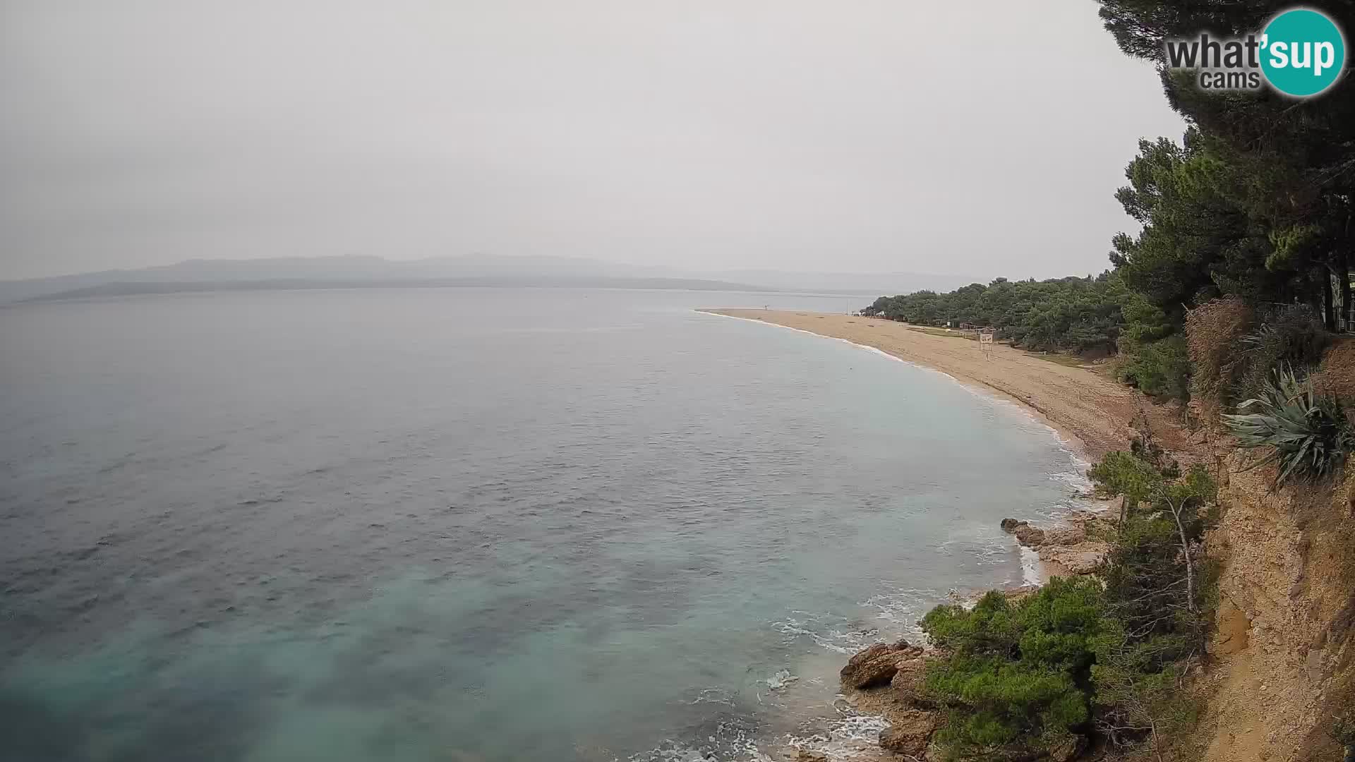 Webcam Zlatni Rat Bol – Liveblick vom berühmten Strand auf Brač