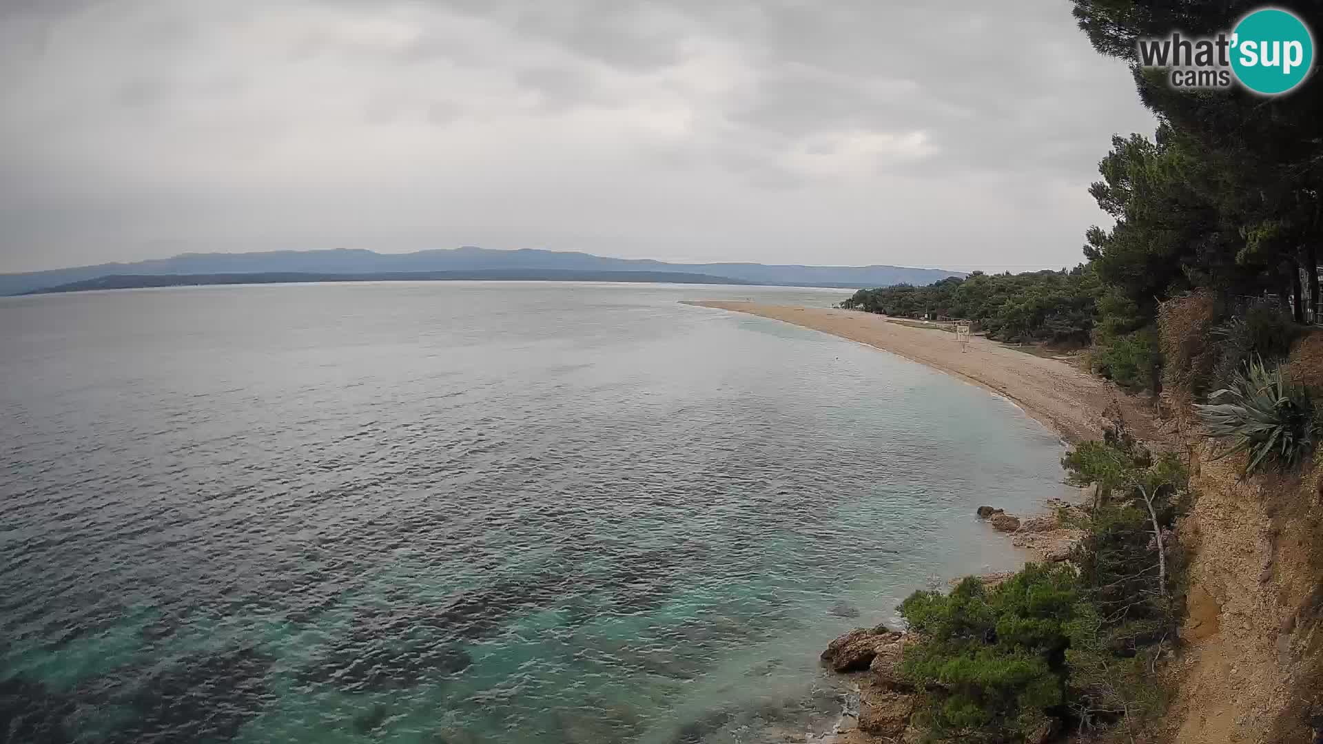 Webcam Bol Zlatni Rat – Vista en vivo desde la isla de Brač