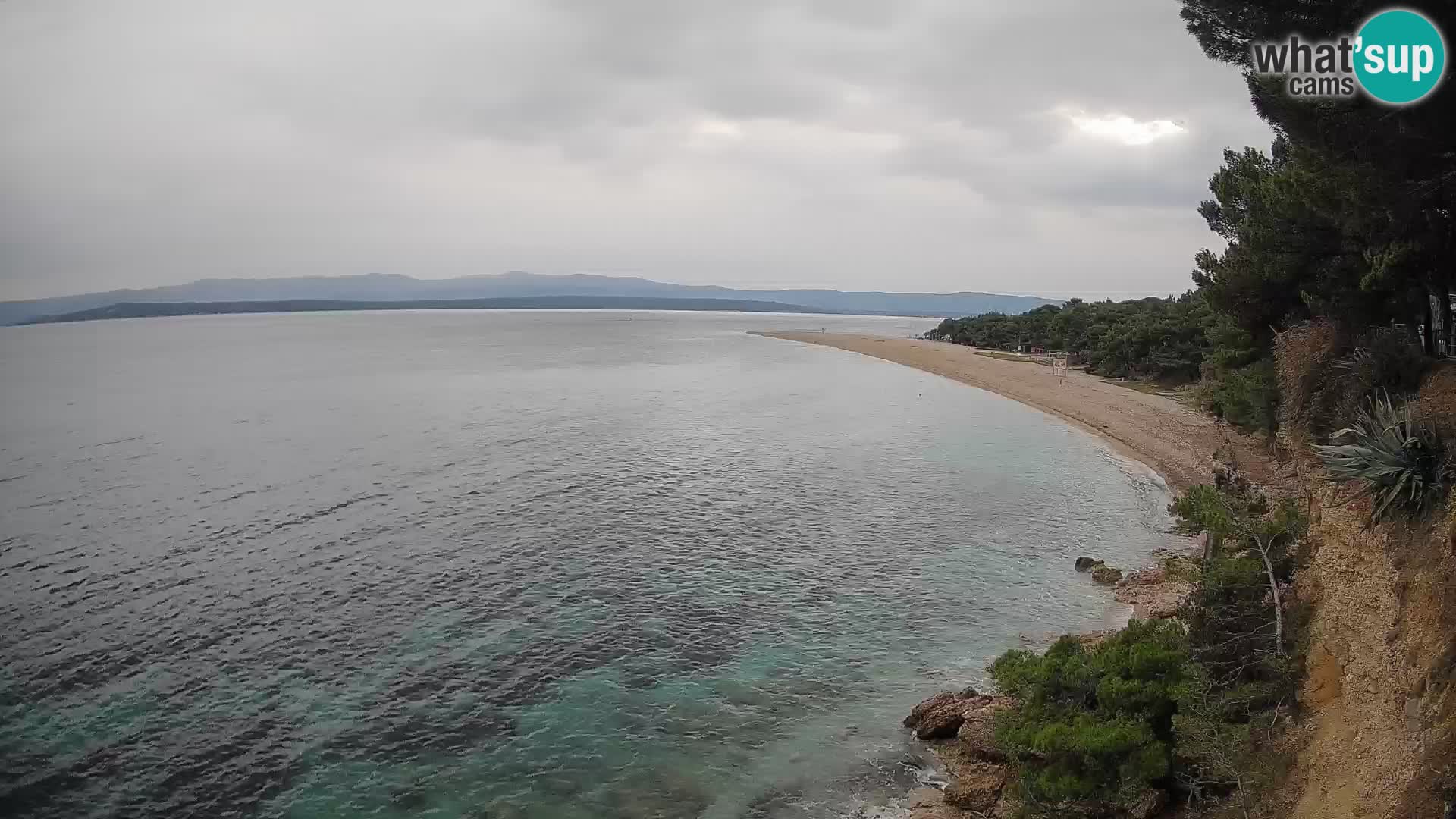Webcam Bol Zlatni Rat – Vista en vivo desde la isla de Brač