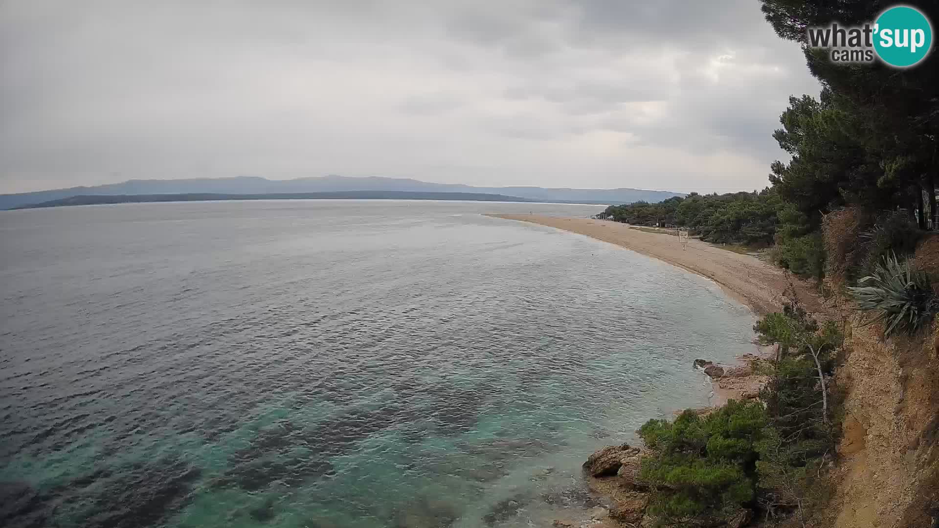 Webcam Bol Zlatni Rat – Vista en vivo desde la isla de Brač