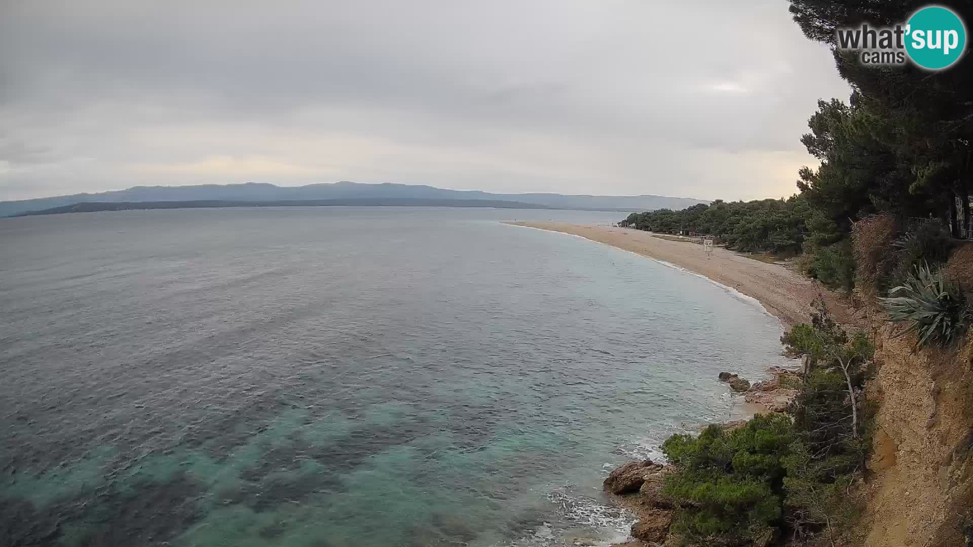 Webcam Bol Zlatni Rat – Vista en vivo desde la isla de Brač