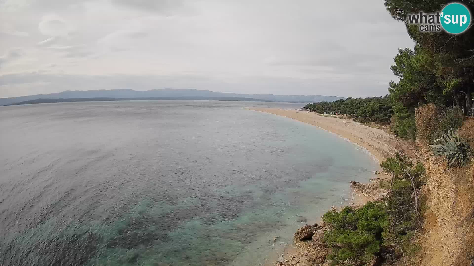 Webcam Zlatni Rat Bol – Liveblick vom berühmten Strand auf Brač