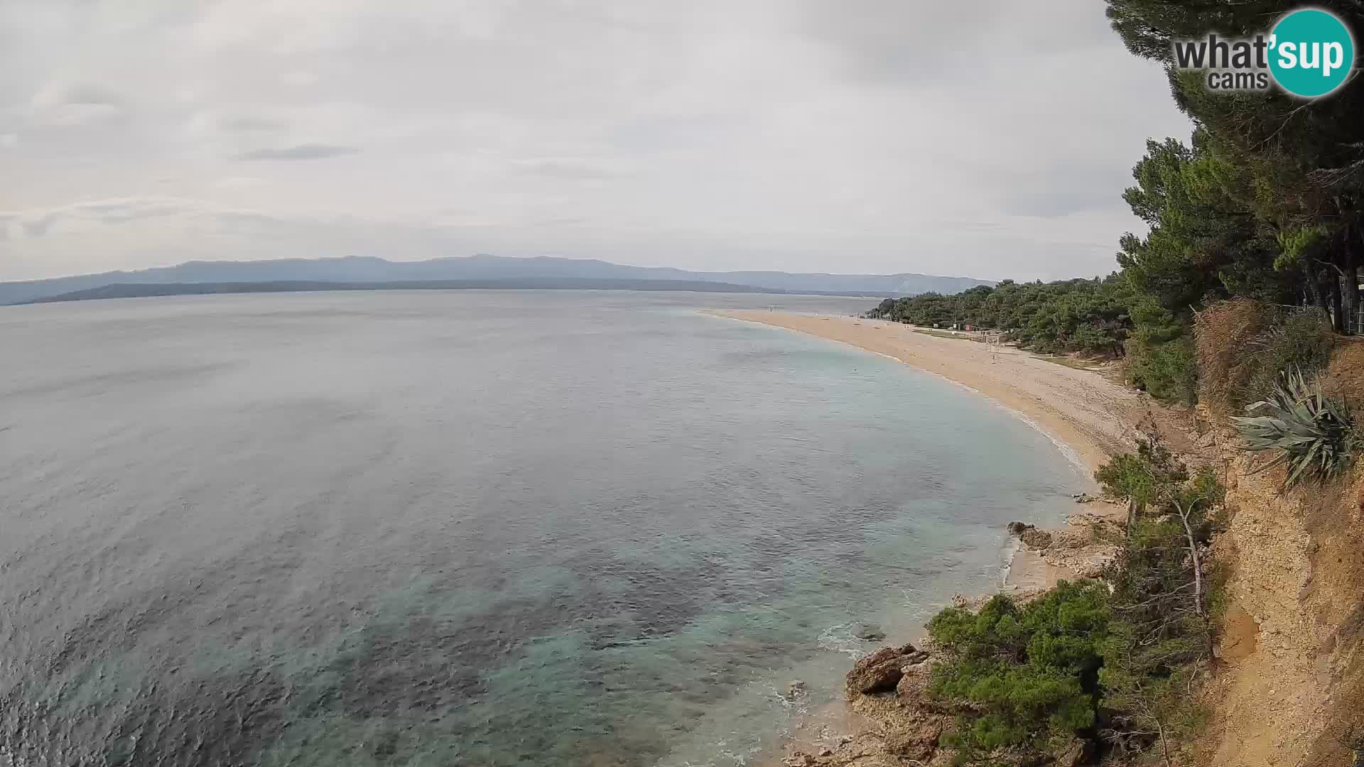 Webcam Zlatni Rat Bol – Liveblick vom berühmten Strand auf Brač