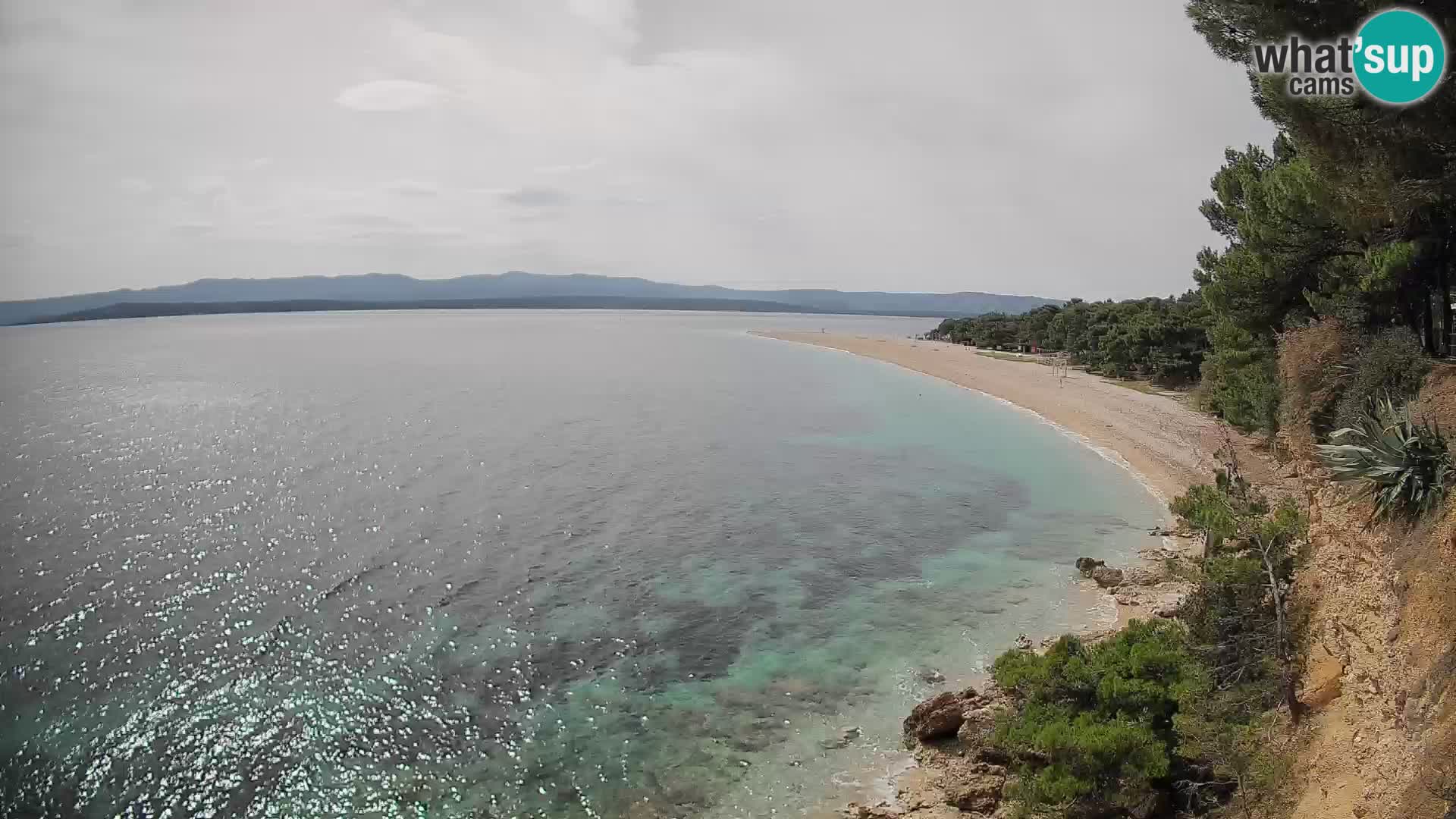Webcam Bol Zlatni Rat – Vista en vivo desde la isla de Brač