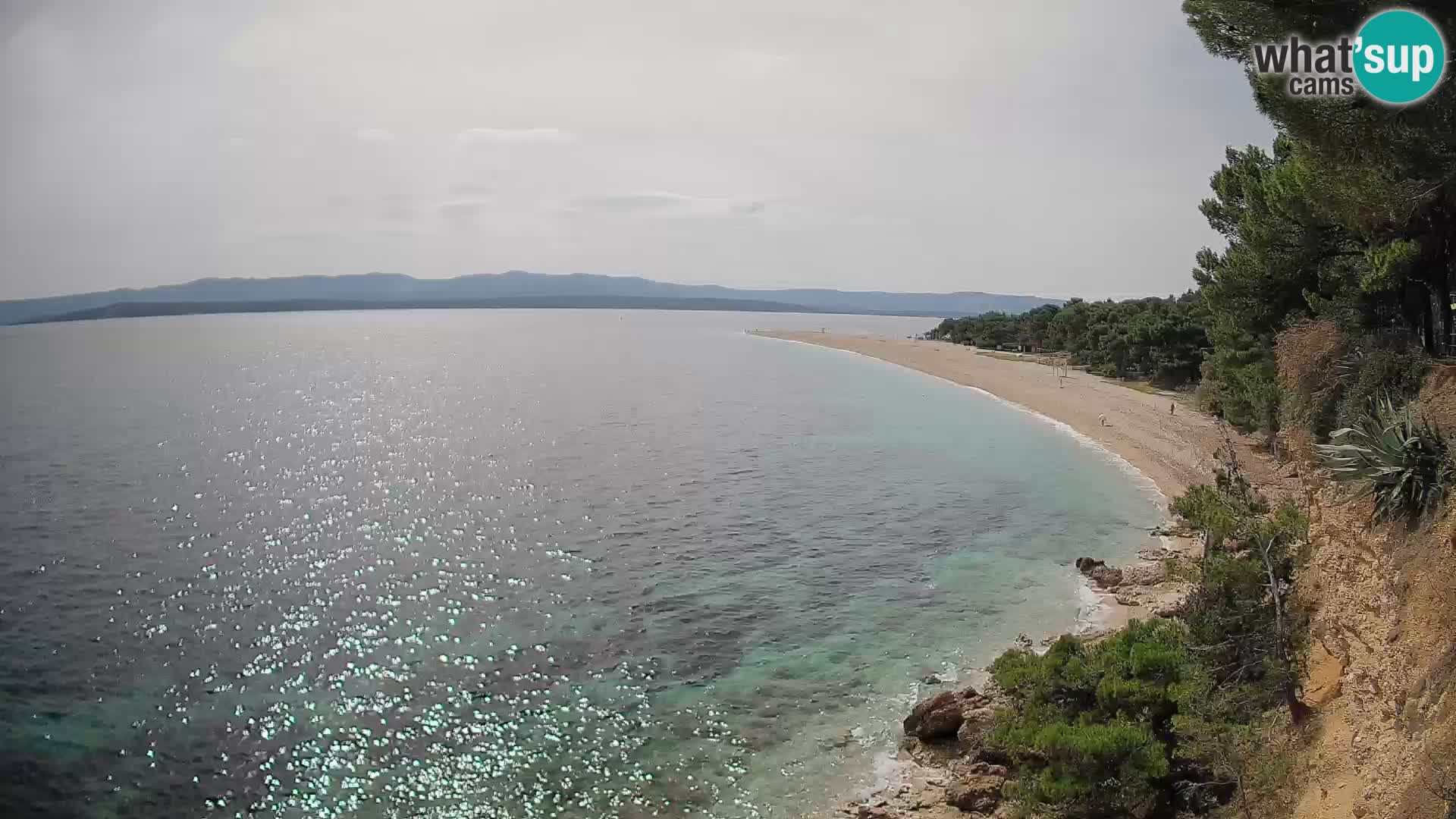 Webcam Bol Zlatni Rat – Vista en vivo desde la isla de Brač