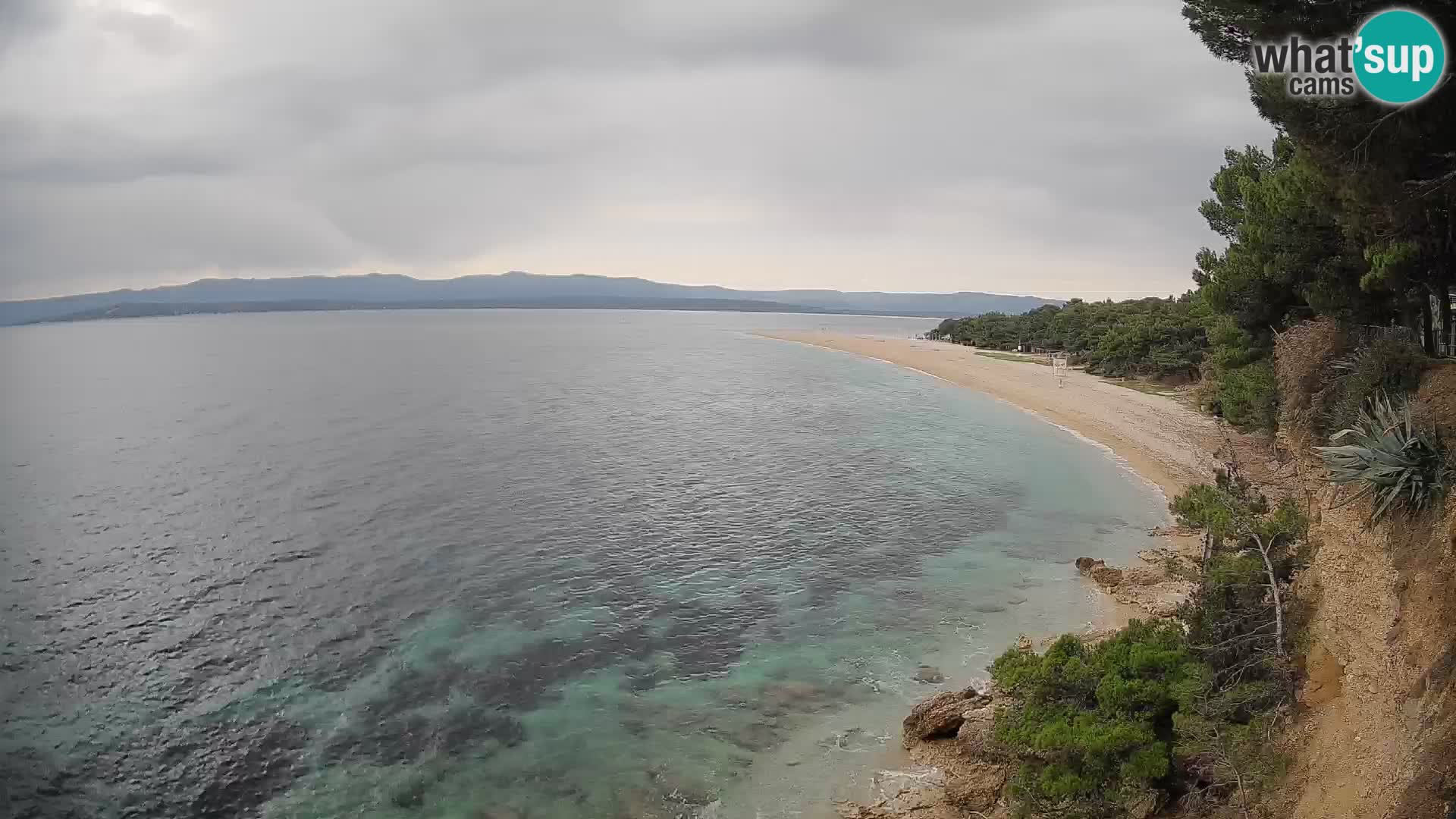 Webcam Bol Zlatni Rat – Vista en vivo desde la isla de Brač
