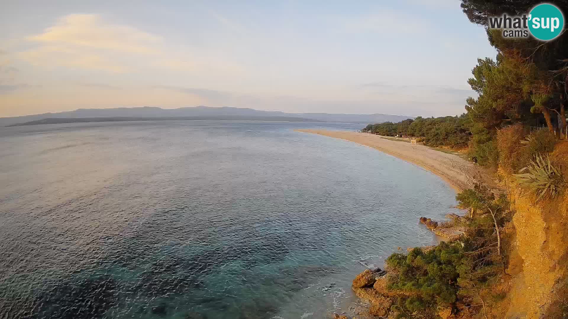 Webcam Zlatni Rat Bol – Liveblick vom berühmten Strand auf Brač