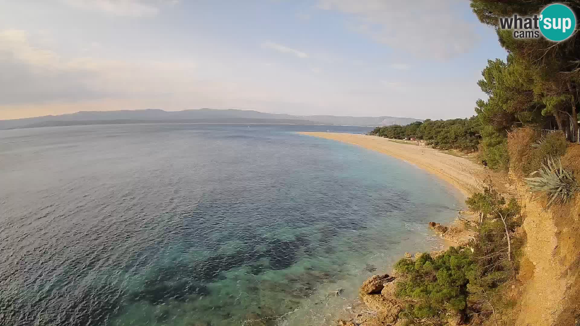 Webcam Zlatni Rat Bol – Liveblick vom berühmten Strand auf Brač