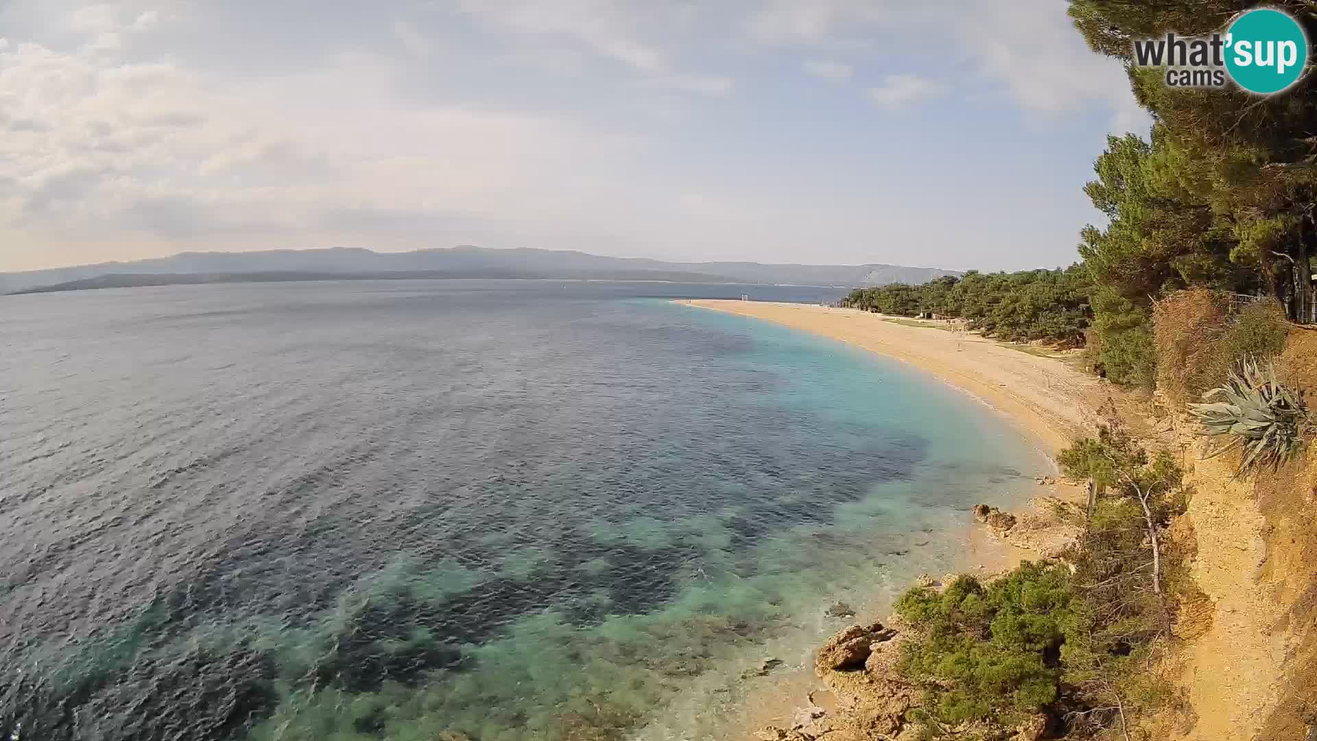 Web kamera Bol Zlatni Rat – Pogled uživo s otoka Brača