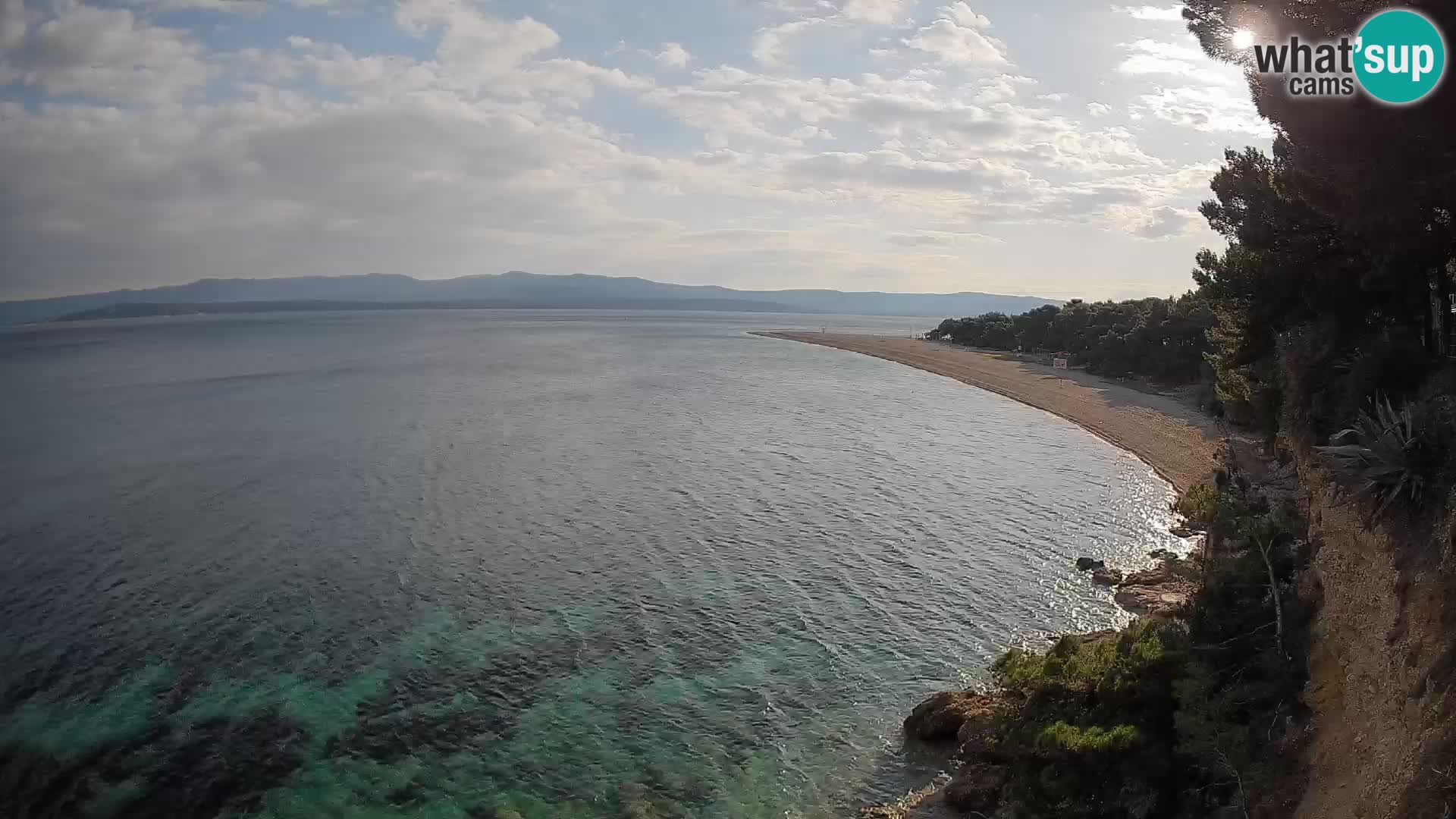 Webcam Zlatni Rat Bol – Liveblick vom berühmten Strand auf Brač