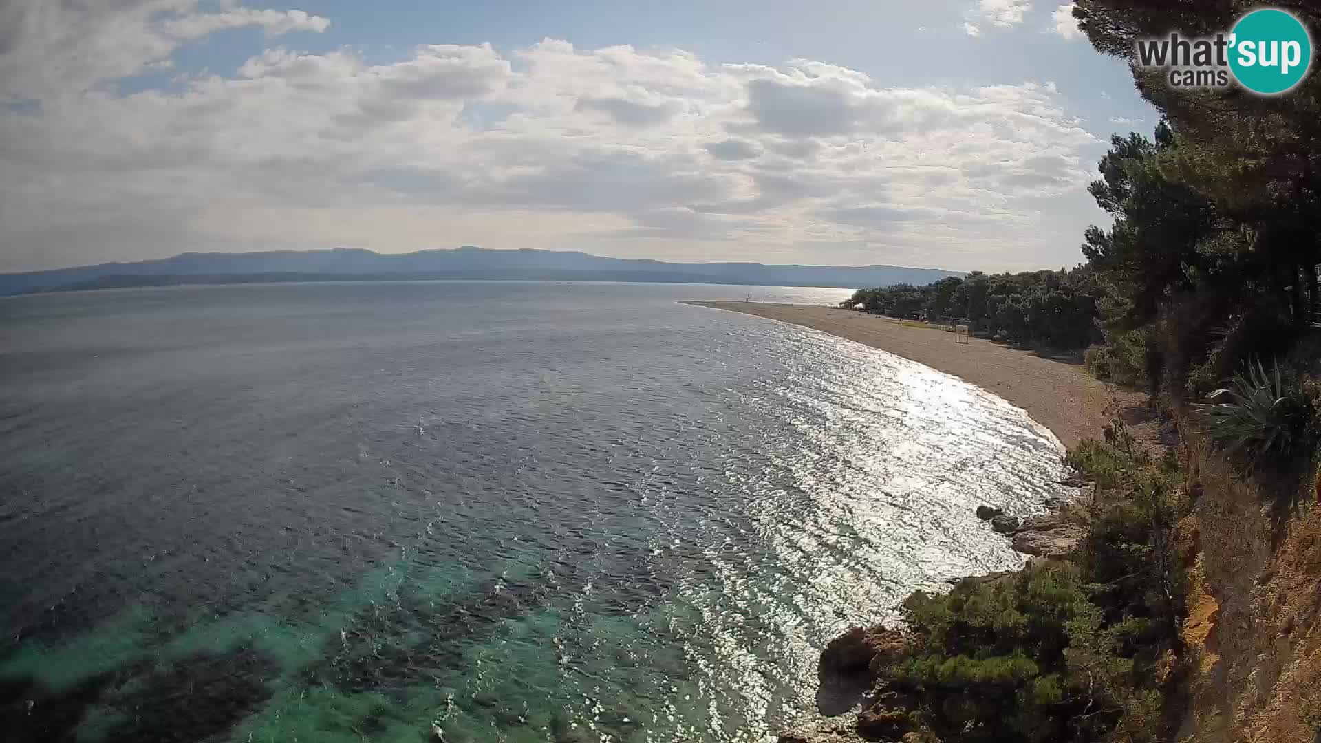 Spletna kamera Bol Zlatni Rat – Pogled v živo z otoka Brač