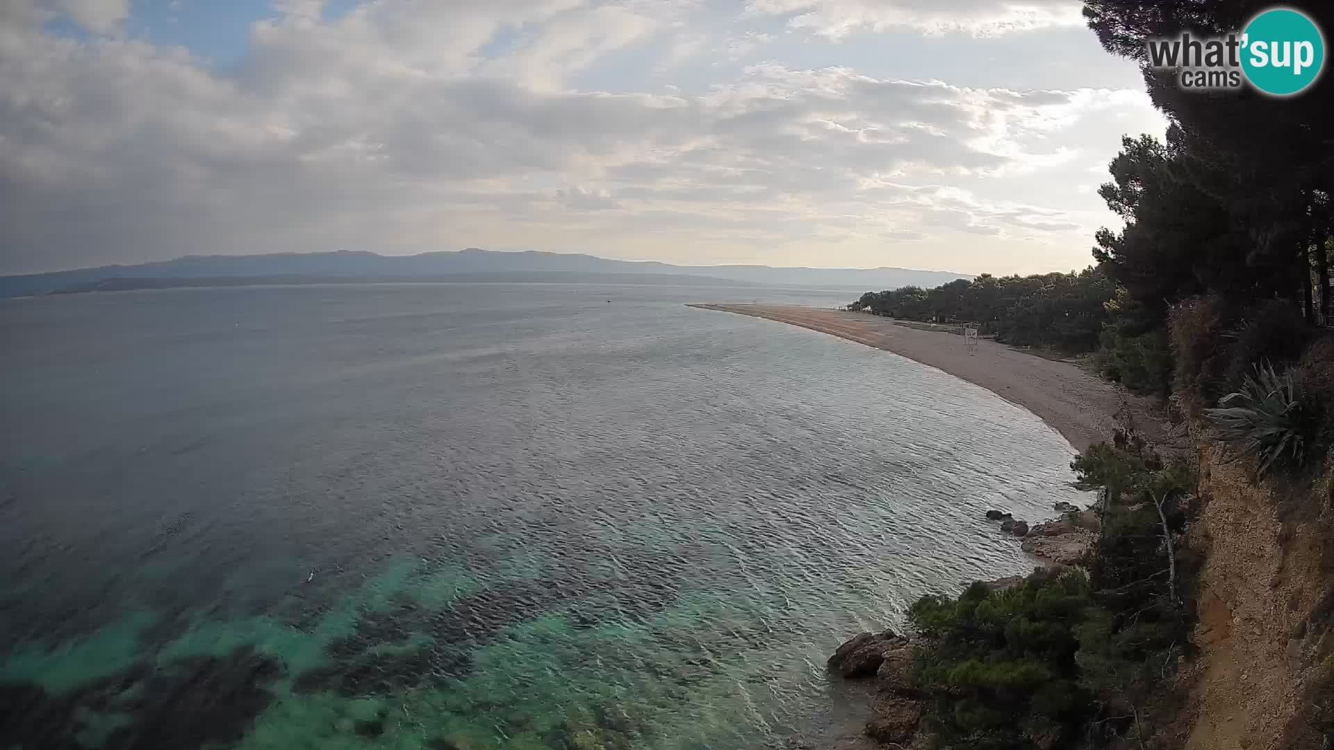 Webcam Bol Zlatni Rat – Vista en vivo desde la isla de Brač
