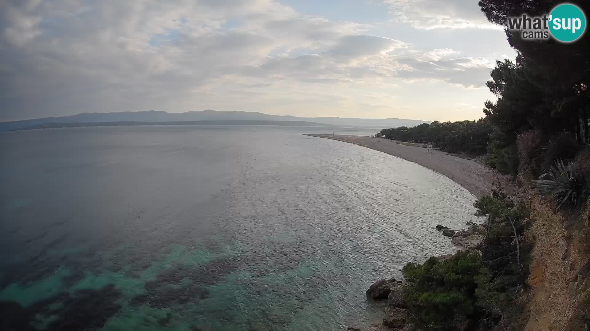 Webcam Zlatni Rat Bol – Liveblick vom berühmten Strand auf Brač