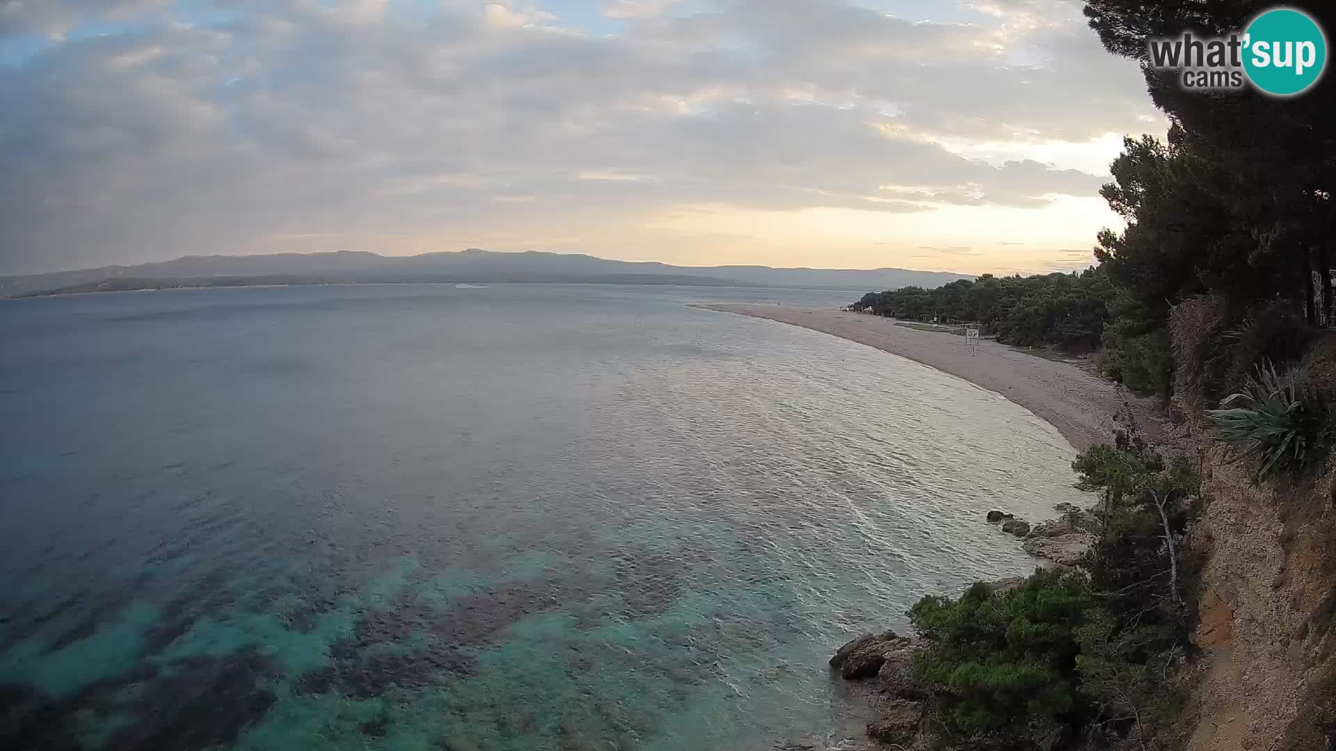 Webcam Bol Zlatni Rat – Vista en vivo desde la isla de Brač