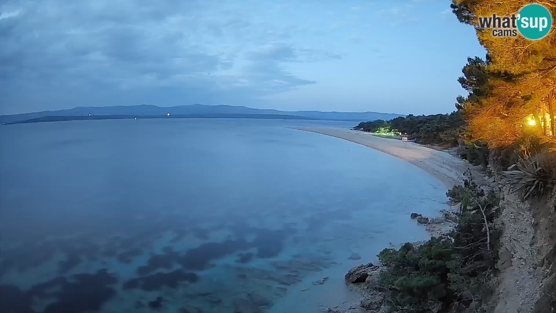 Webcam Bol Zlatni Rat – Vista en vivo desde la isla de Brač