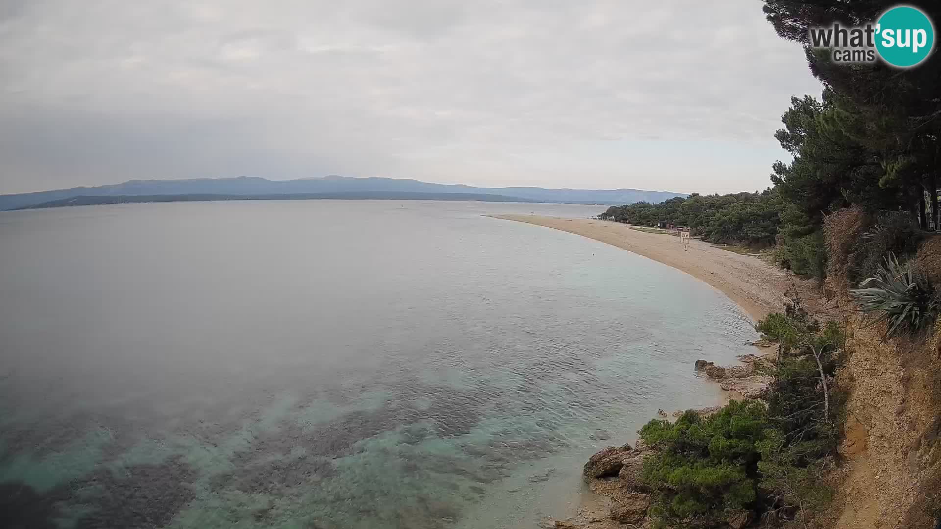Webcam Bol Zlatni Rat – Vista en vivo desde la isla de Brač