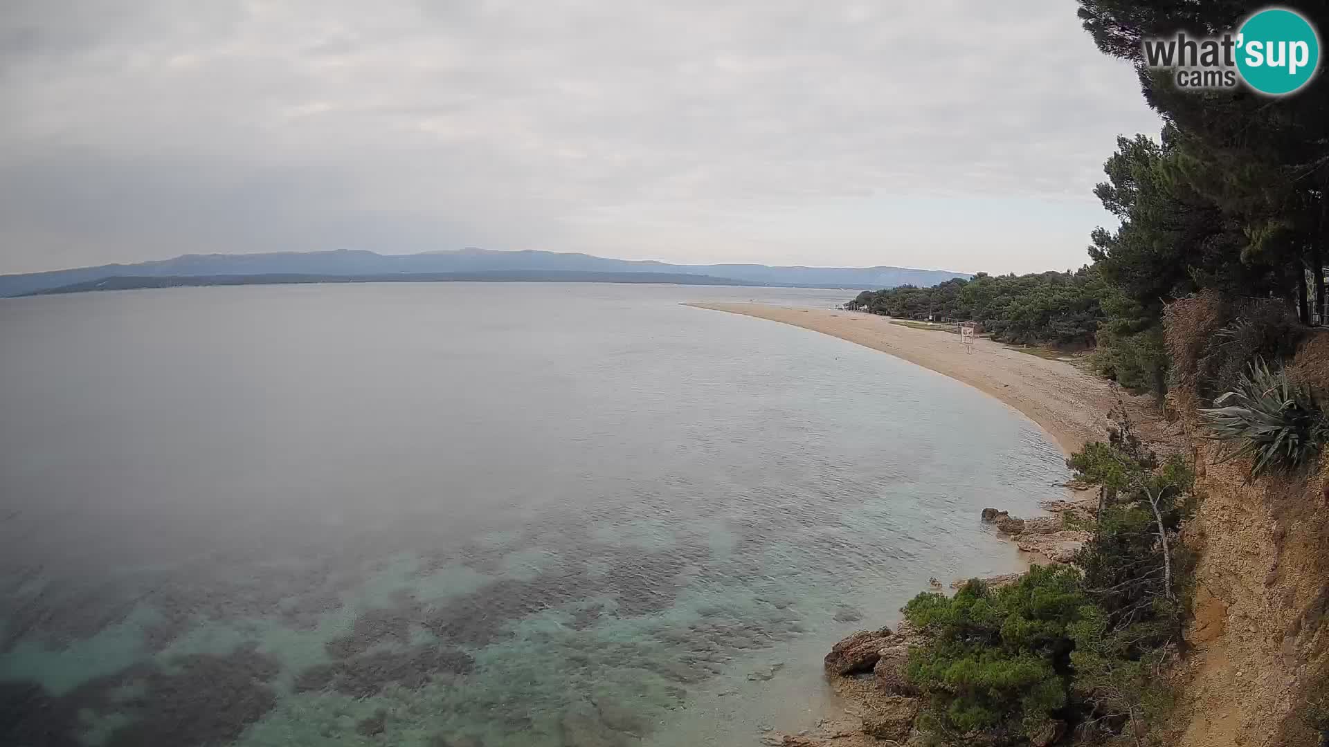 Webcam Zlatni Rat Bol – Liveblick vom berühmten Strand auf Brač