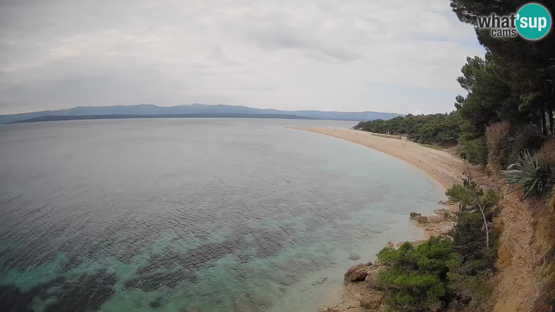 Webcam Zlatni Rat Bol – Liveblick vom berühmten Strand auf Brač