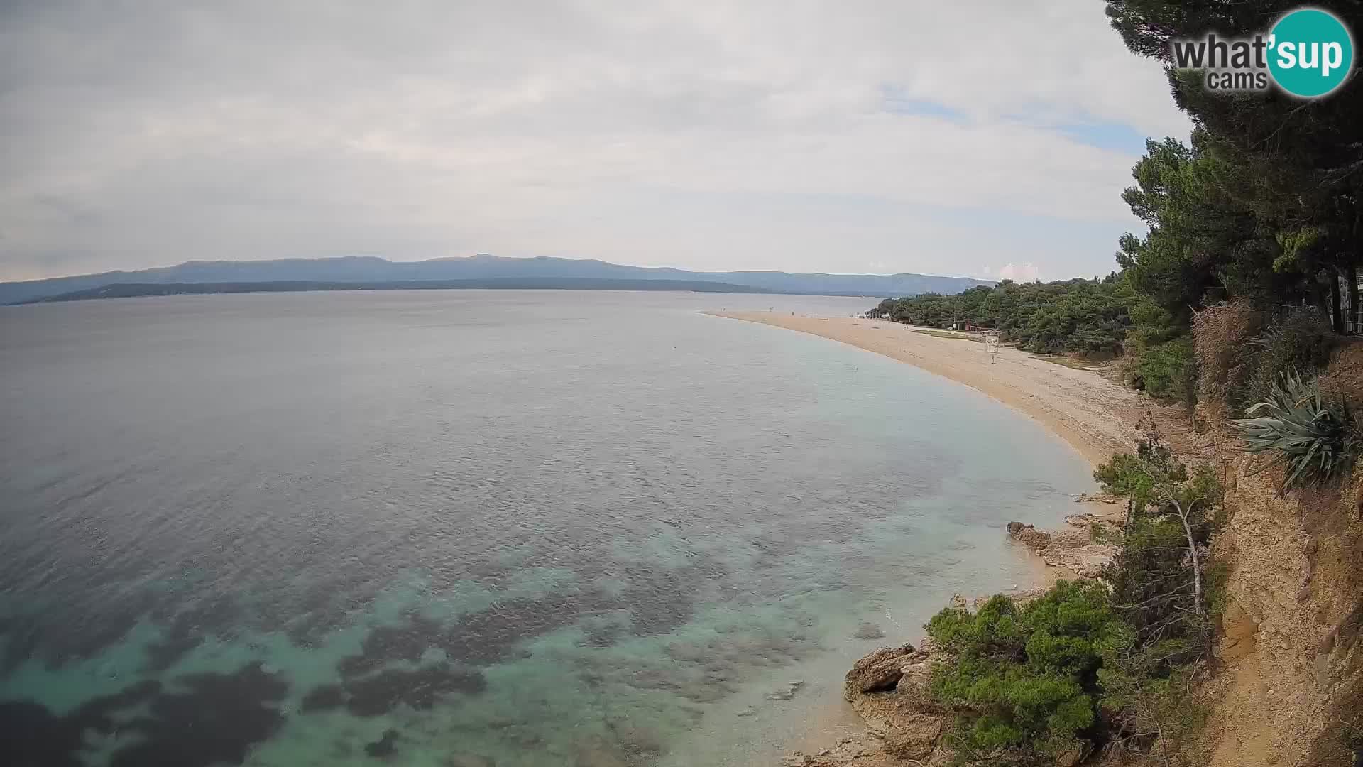 Webcam Bol Zlatni Rat – Vista en vivo desde la isla de Brač