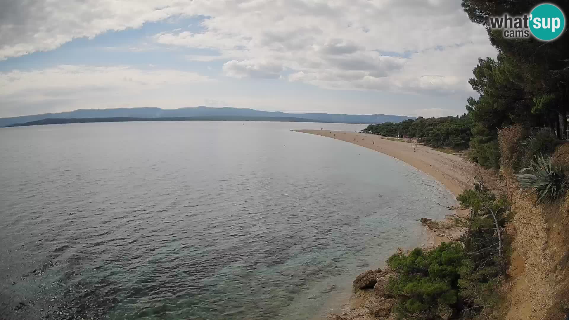 Webcam Bol Zlatni Rat – Vista en vivo desde la isla de Brač