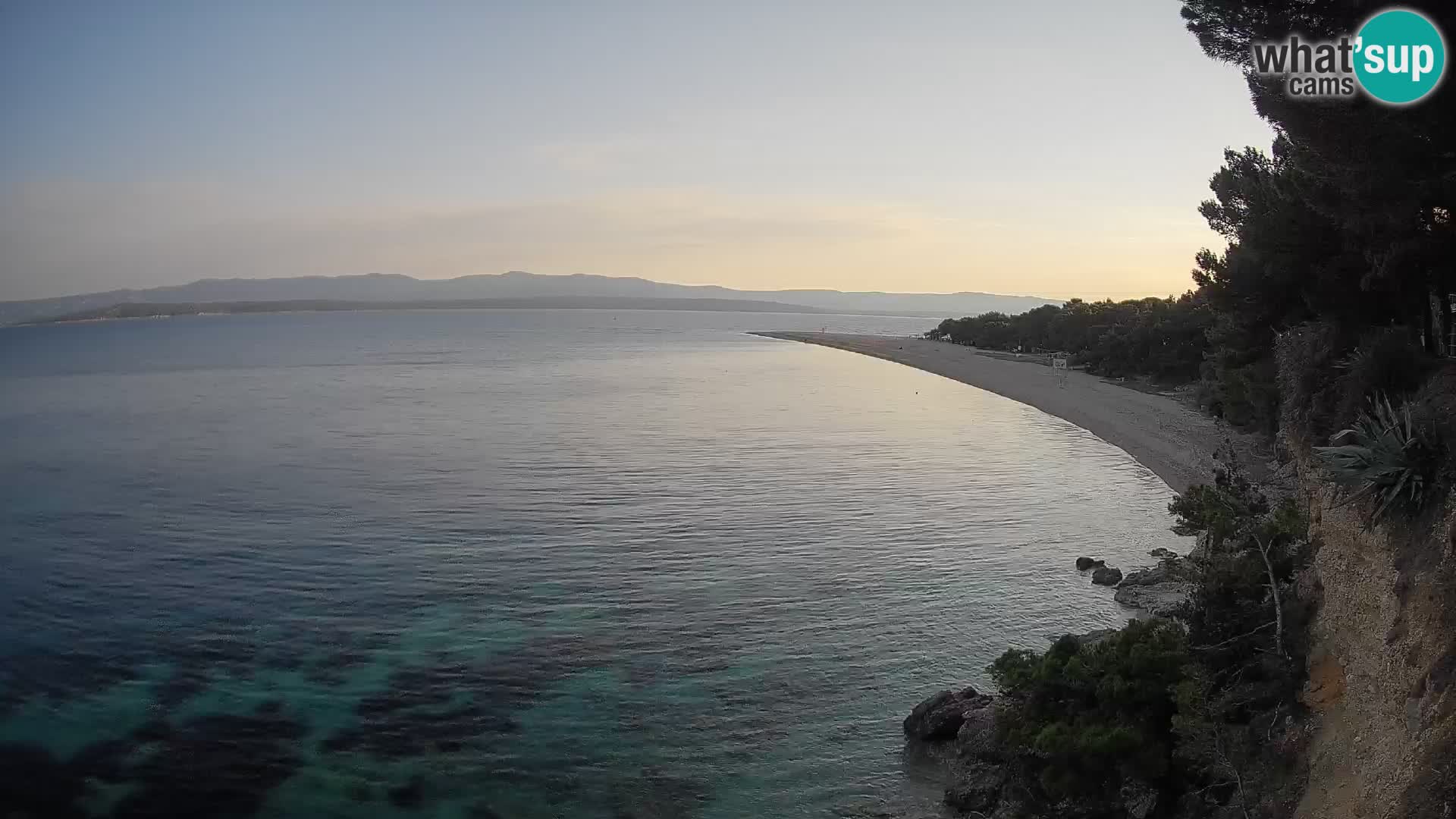 Webcam Bol Zlatni Rat – Vista en vivo desde la isla de Brač