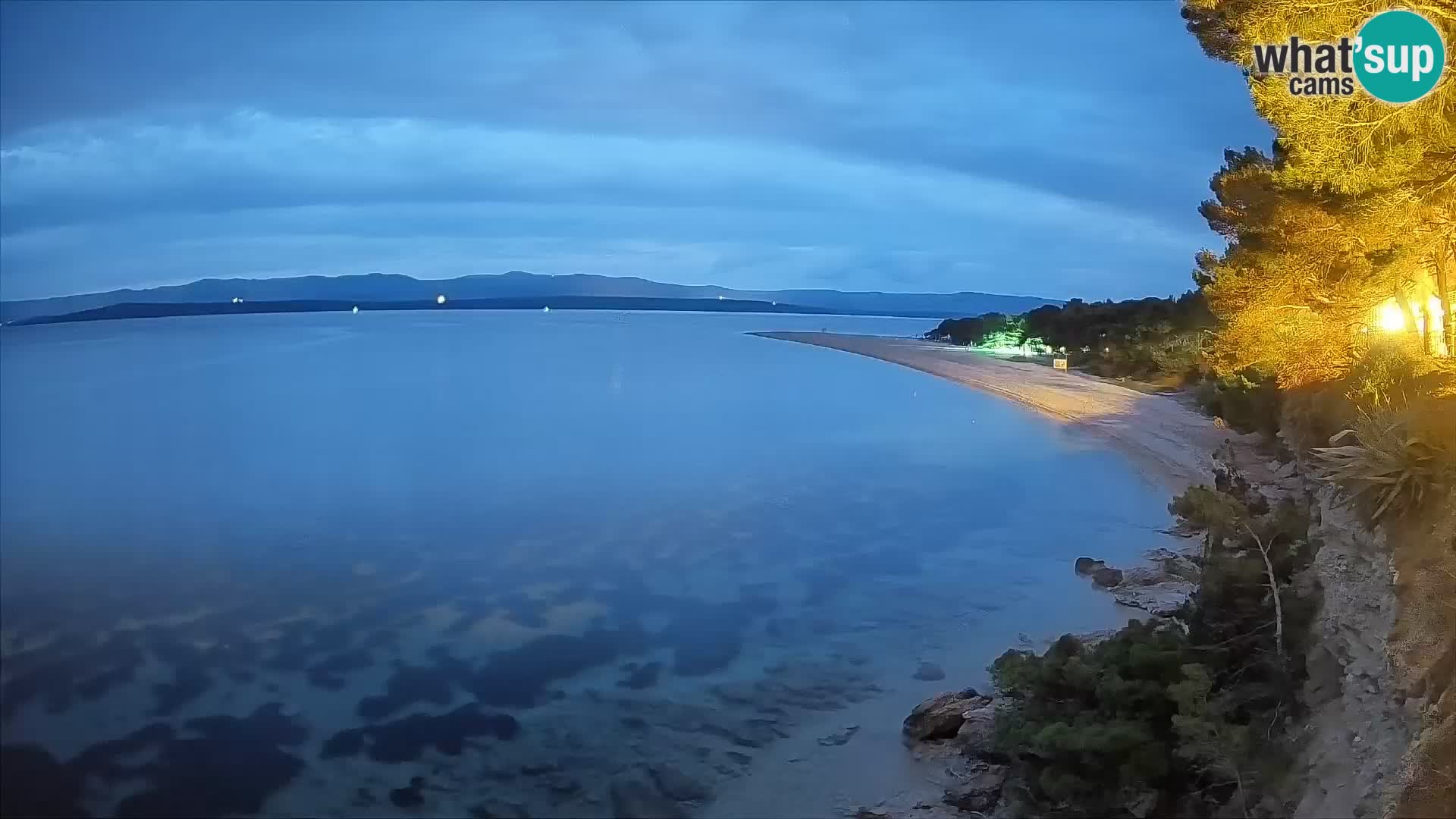 Webcam Bol Zlatni Rat – Vista en vivo desde la isla de Brač